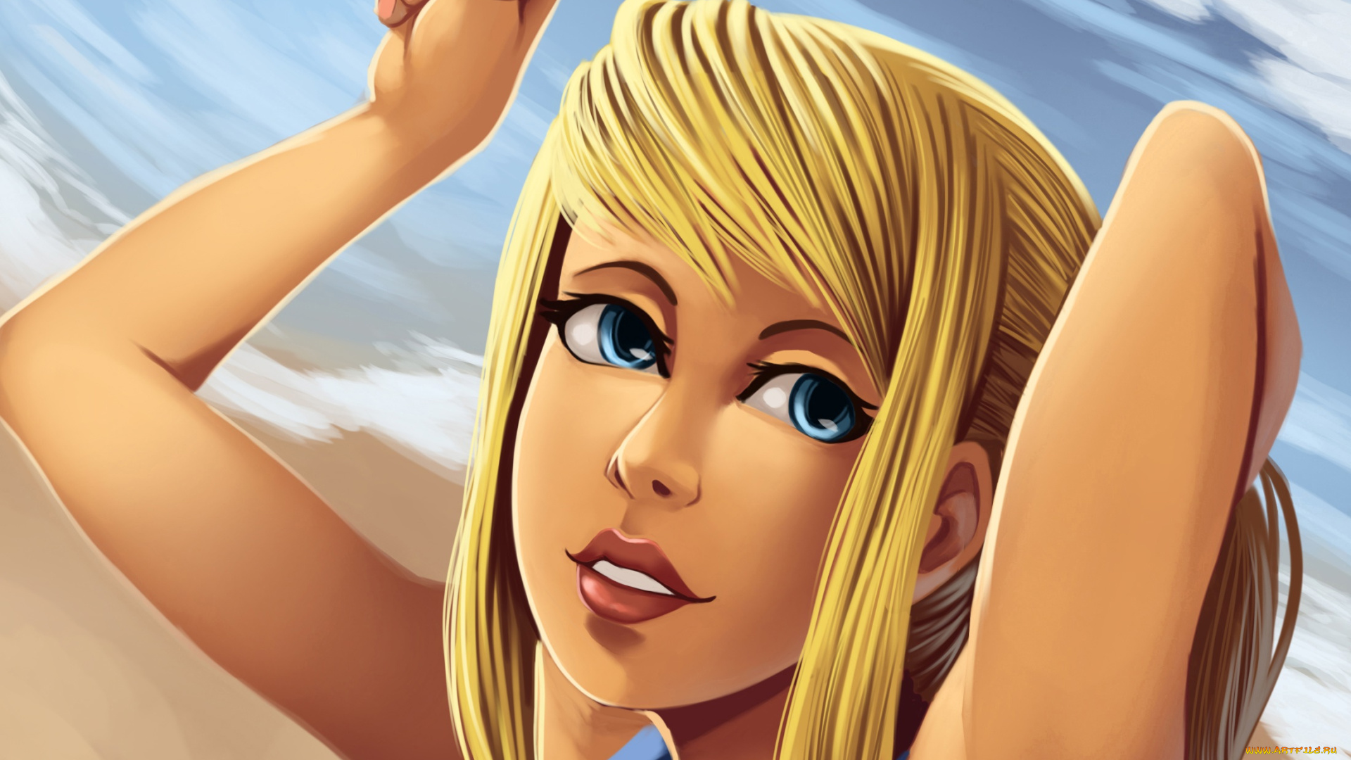 векторная, графика, девушки, , girls, фон, девушка, взгляд