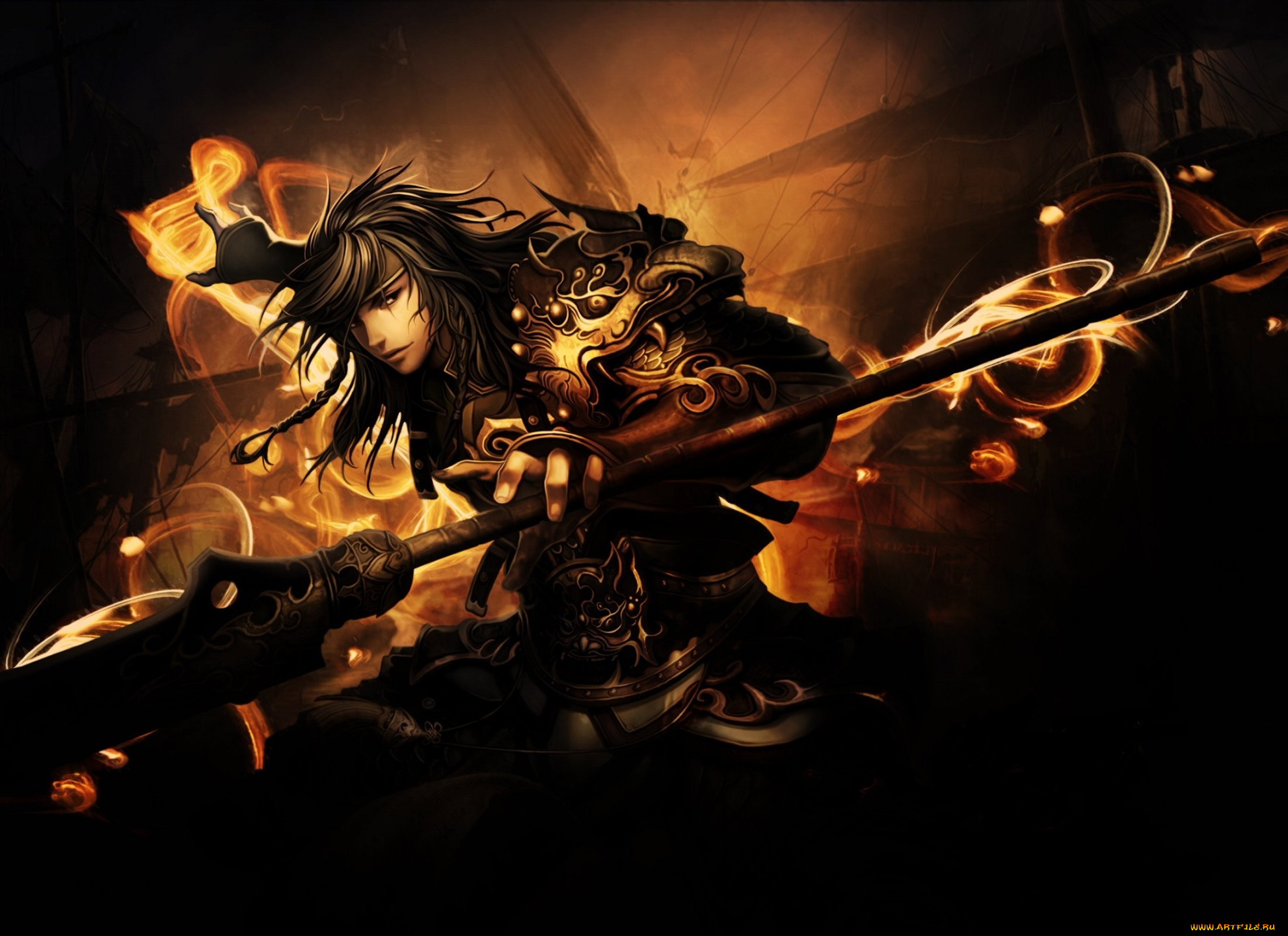 фэнтези, маги, , волшебники, мачты, магия, паруса, парень, сражение, пика, доспехи