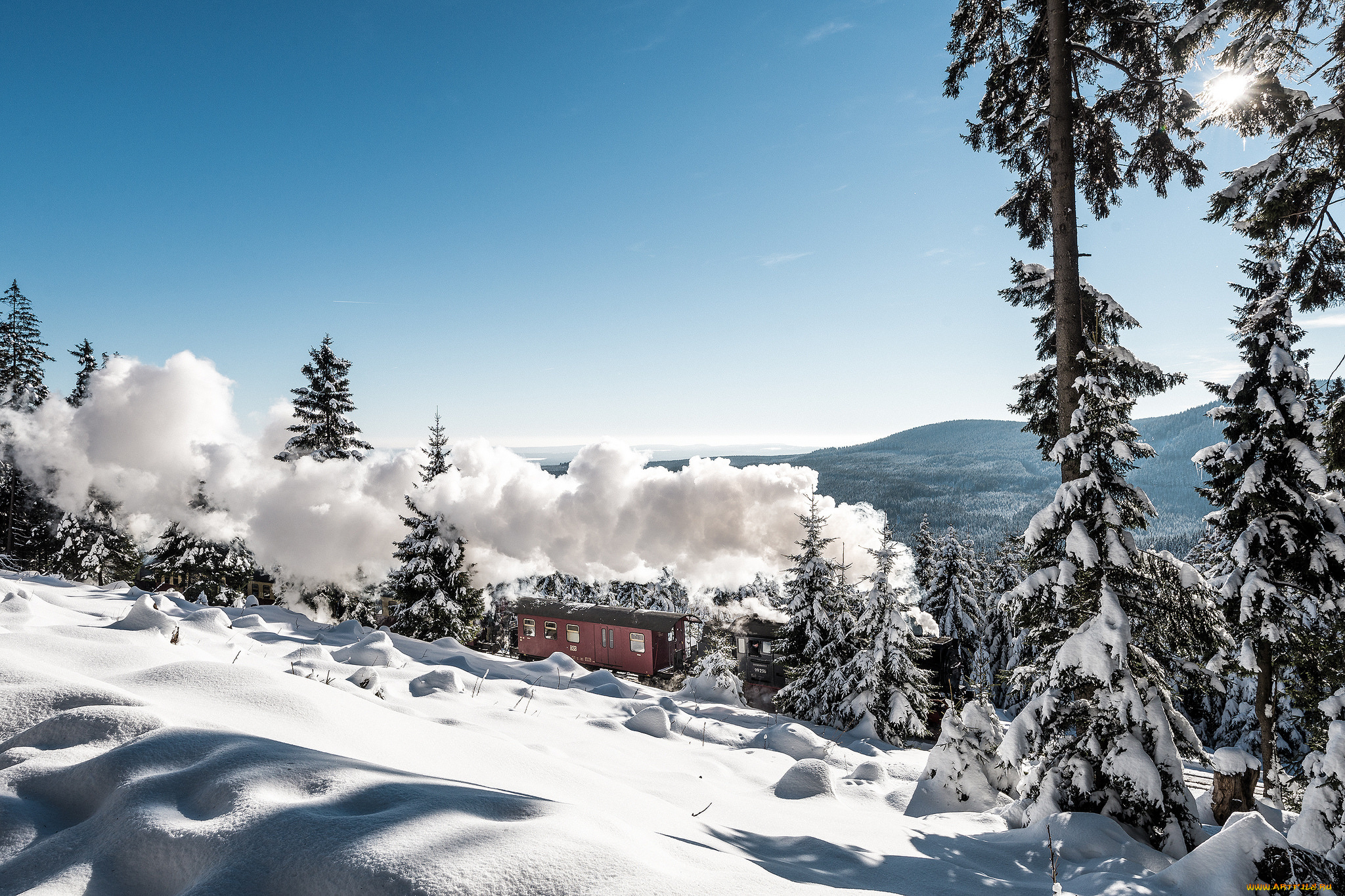 техника, паровозы, паровоз, рельсы