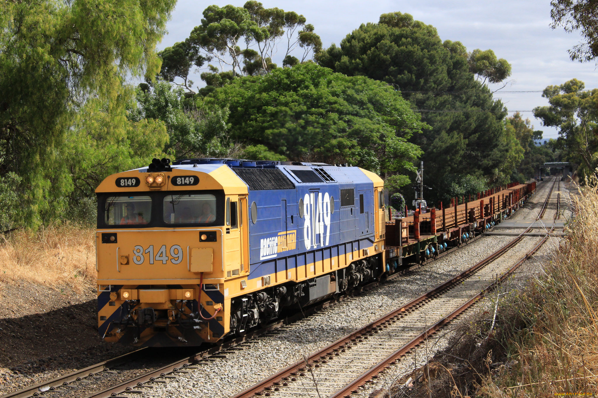 техника, поезда, состав, локомотив, рельсы