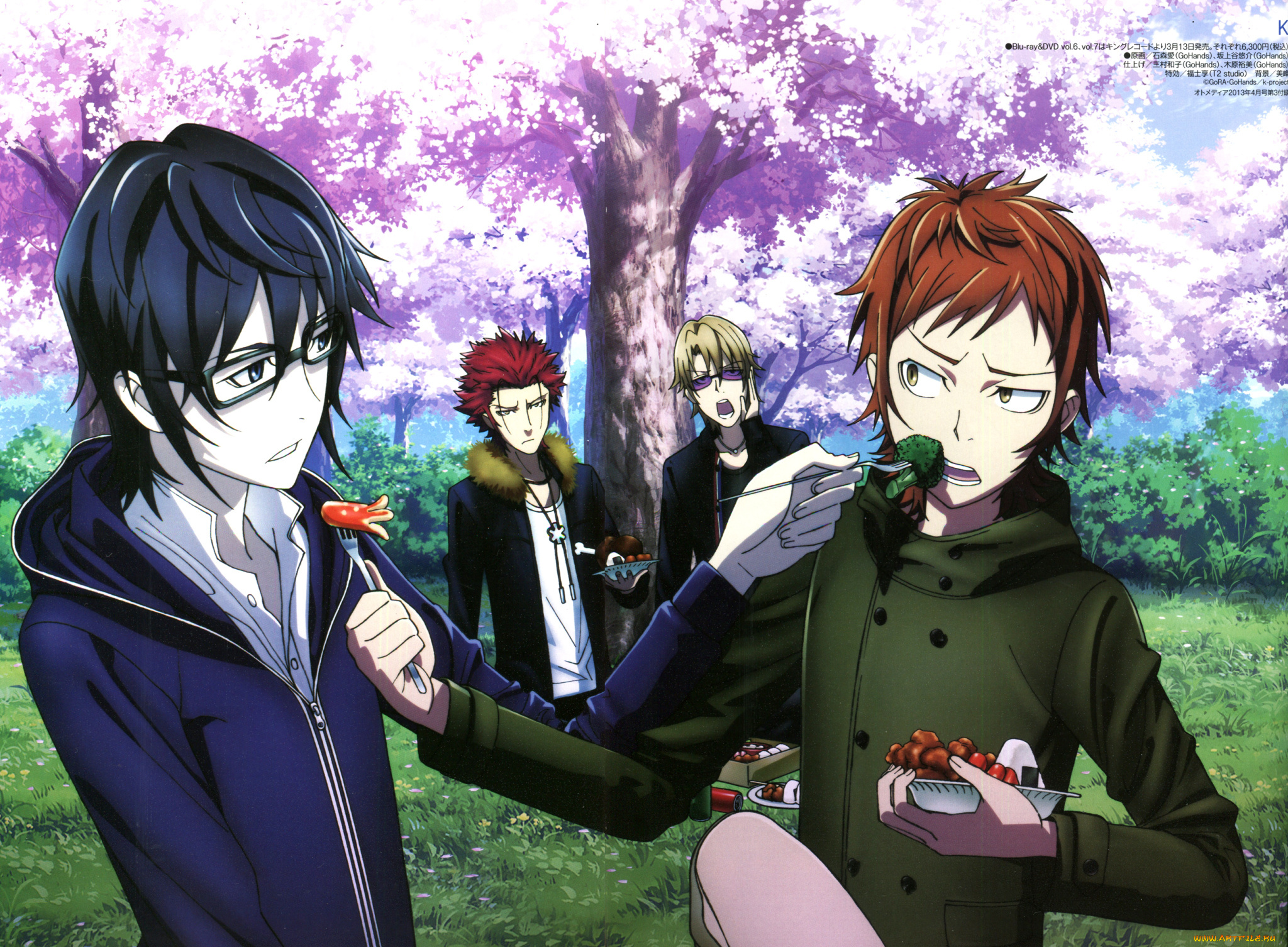 аниме, k, project, проект, кей, сарухико, мисаки, парни