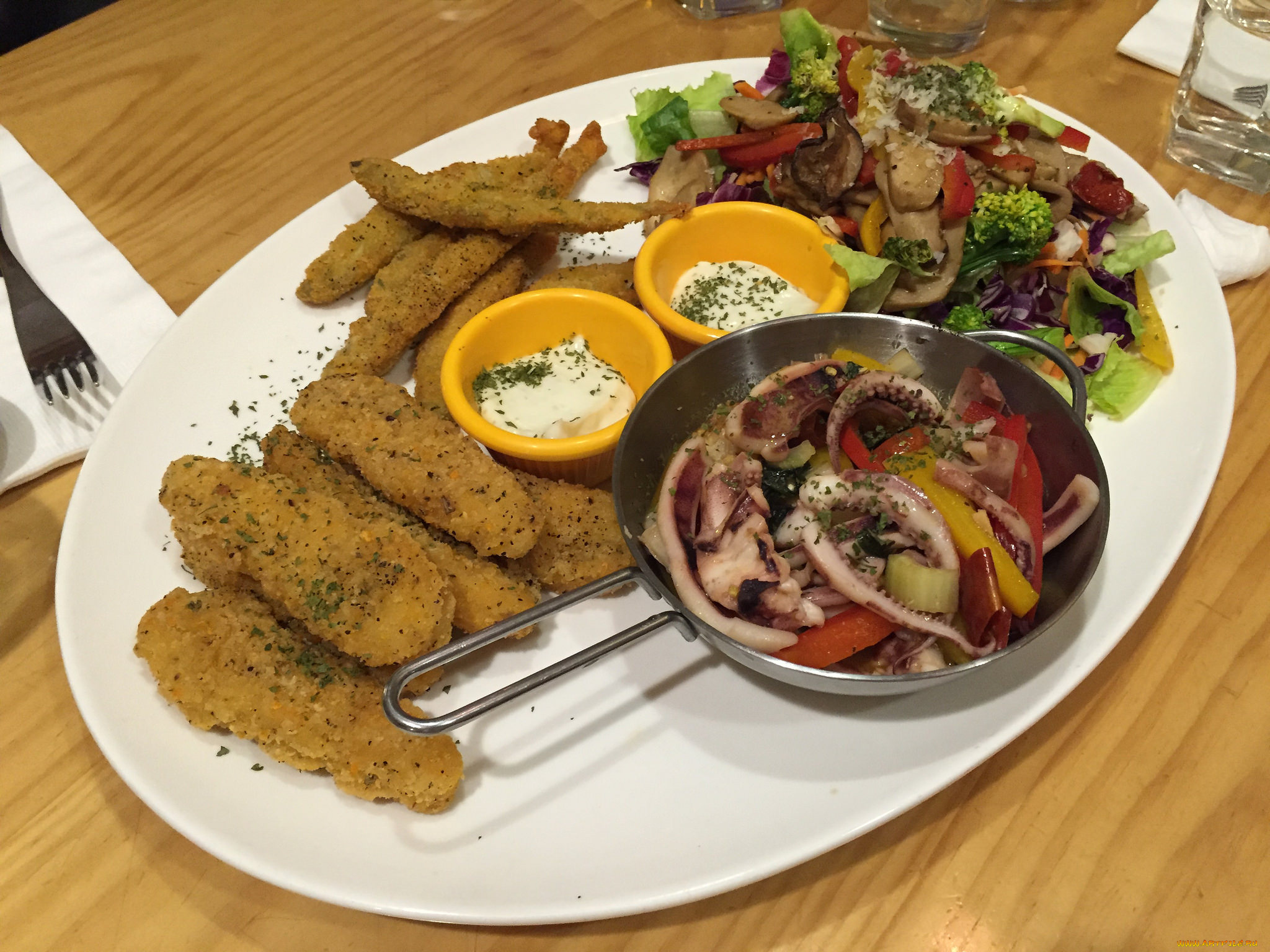 еда, рыбные, блюда, , с, морепродуктами, кухня, японская