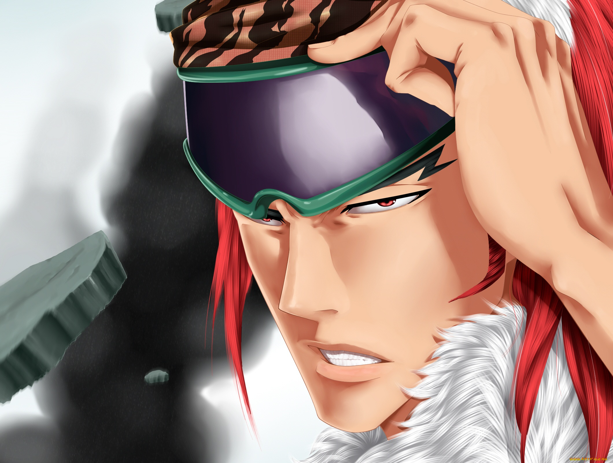 аниме, bleach, ренджи, абарай