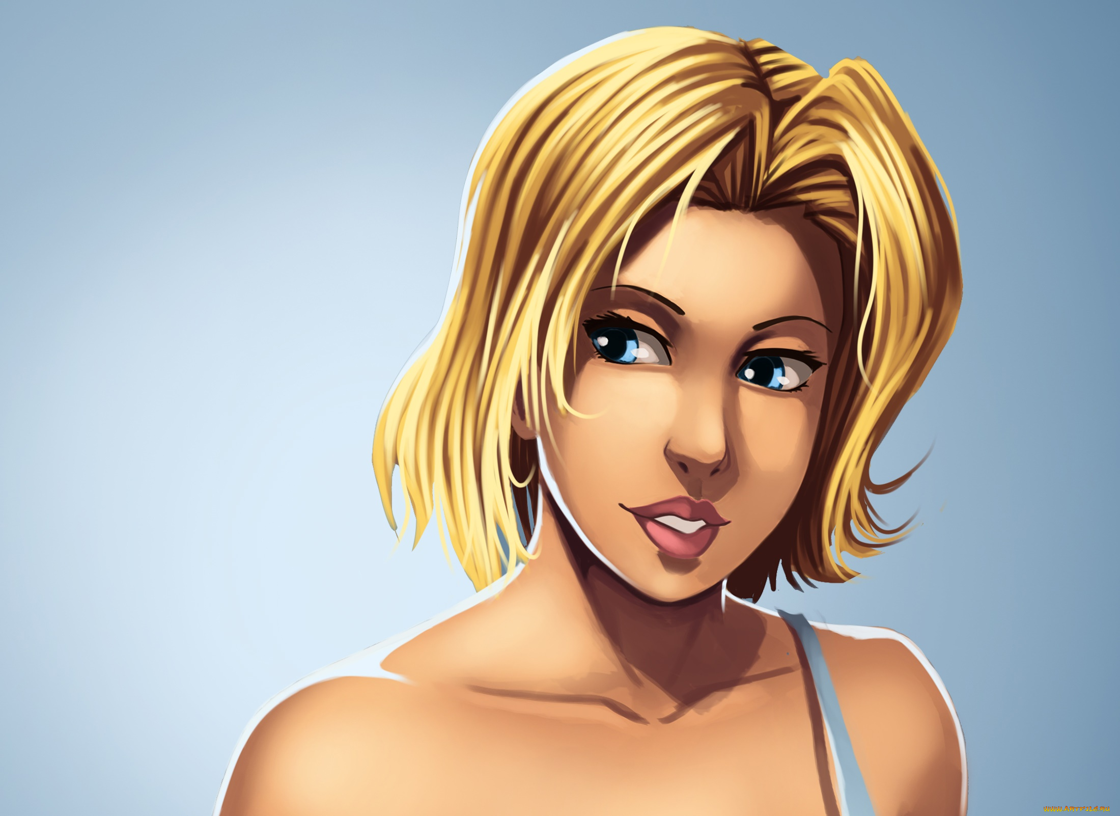 векторная, графика, девушки, , girls, девушка, взгляд, фон