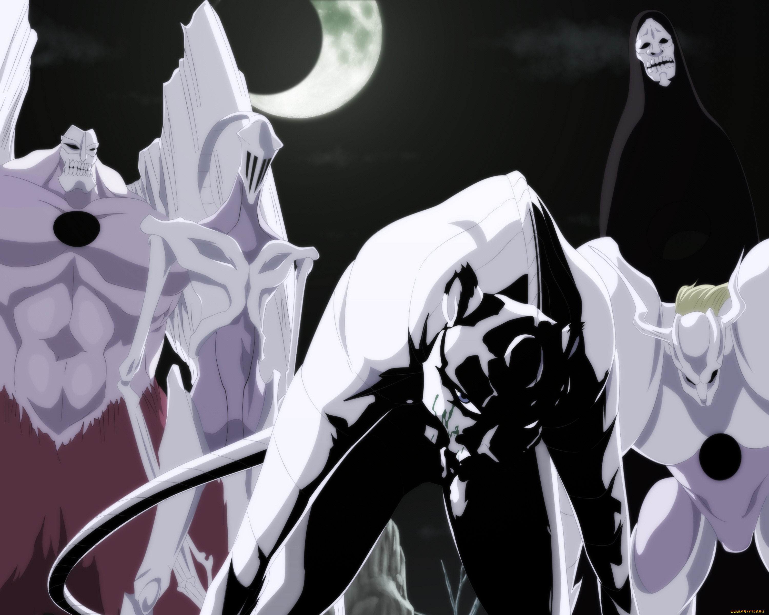 аниме, bleach, пустые, блич