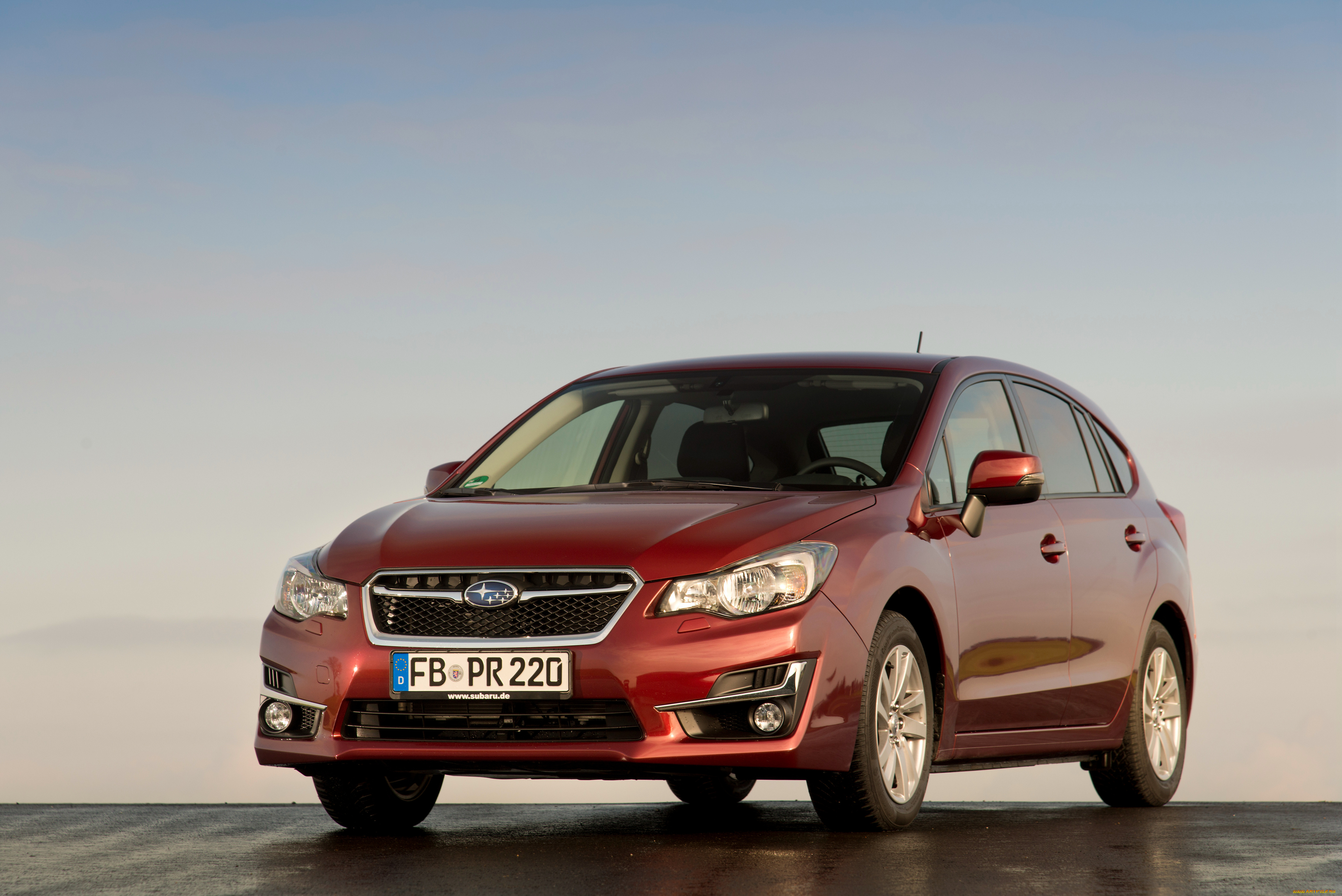 автомобили, subaru, красный, 2015г, gp, hatchback, impreza