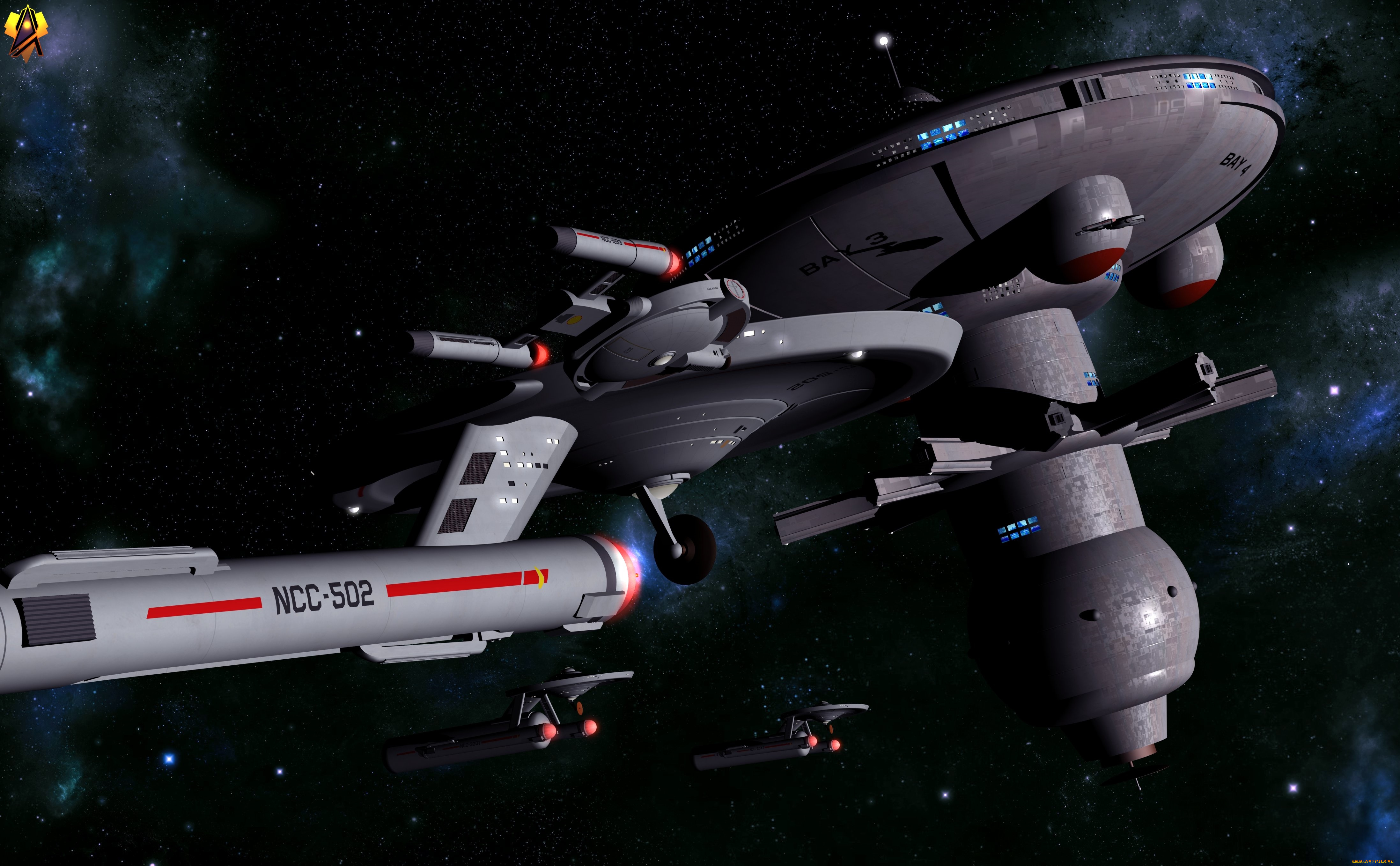 космос, арт, вселенная, полет, космический, корабль