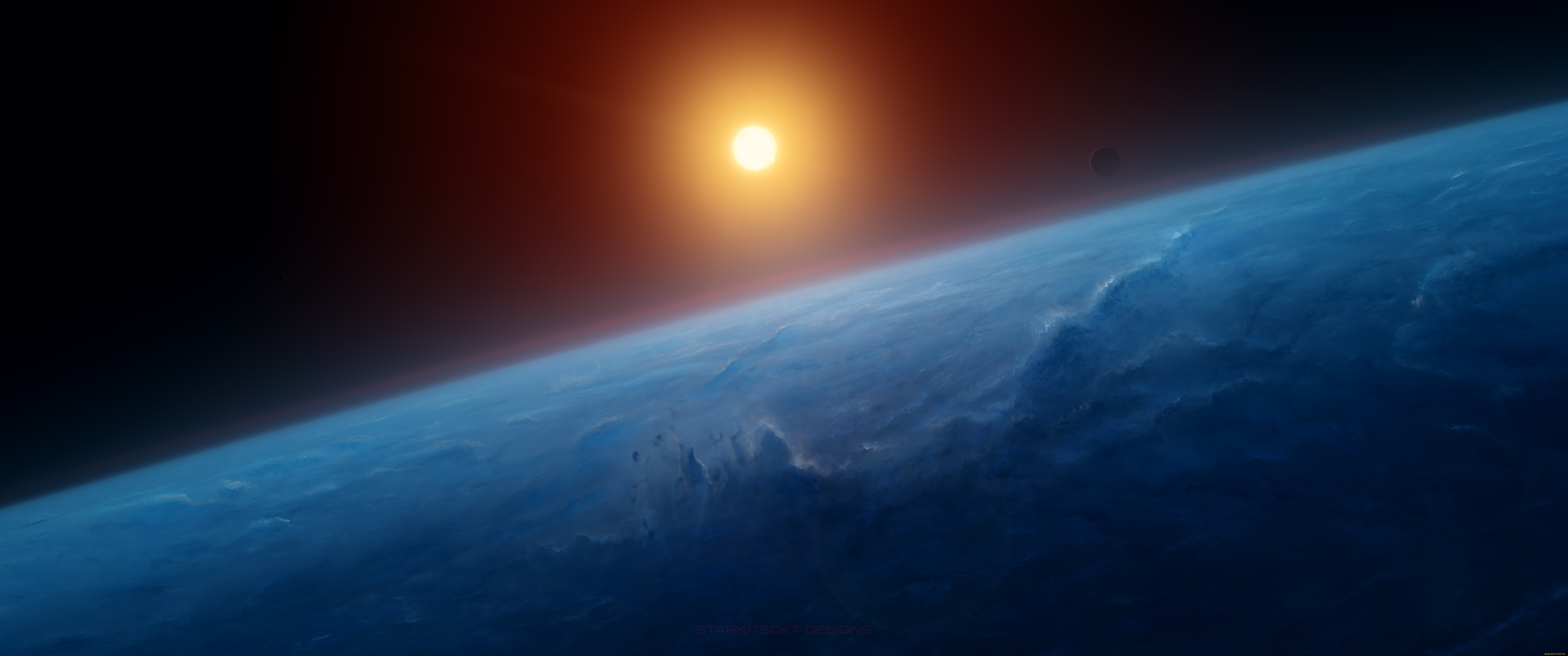 космос, солнце, планета, вселенная, звезды