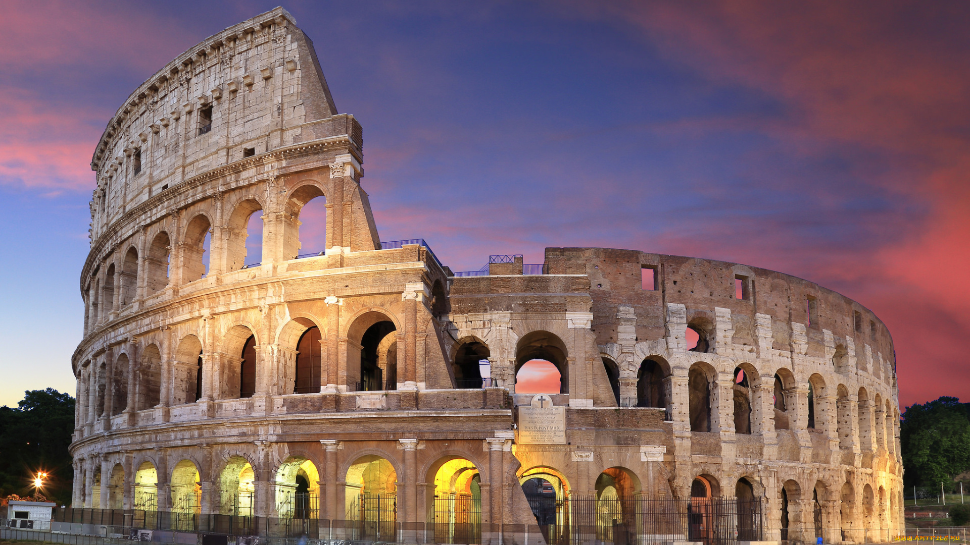 colosseum, города, рим, , ватикан, , италия, колизей