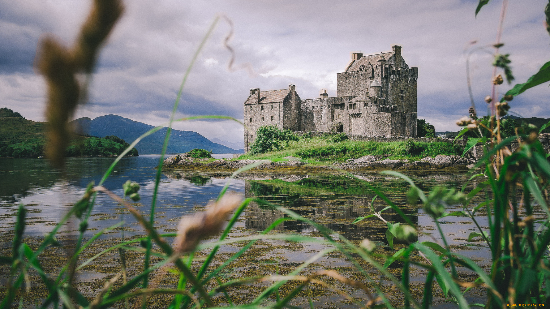 eilean, donan, города, замок, эйлен-донан, , шотландия, озеро