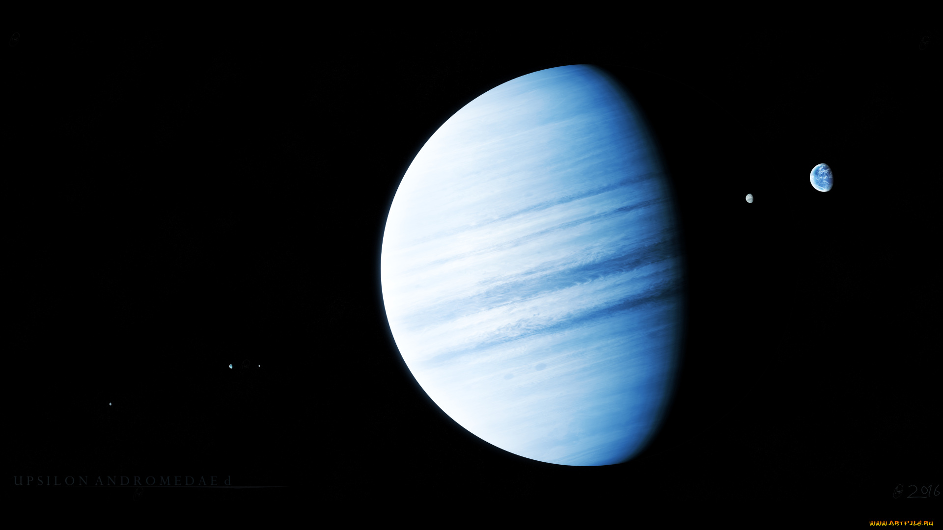 космос, арт, планеты, звезды, вселенная