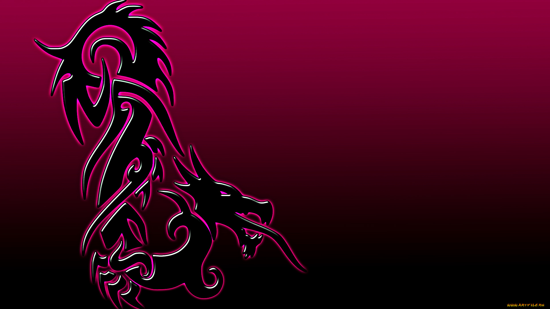 рисованное, минимализм, дракон