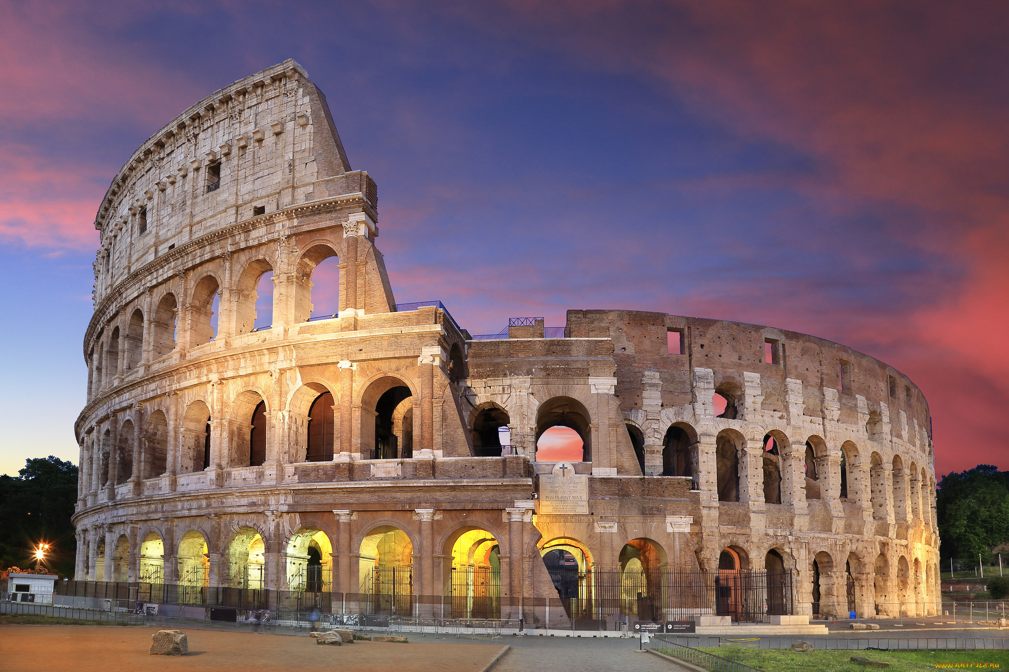 colosseum, города, рим, , ватикан, , италия, колизей