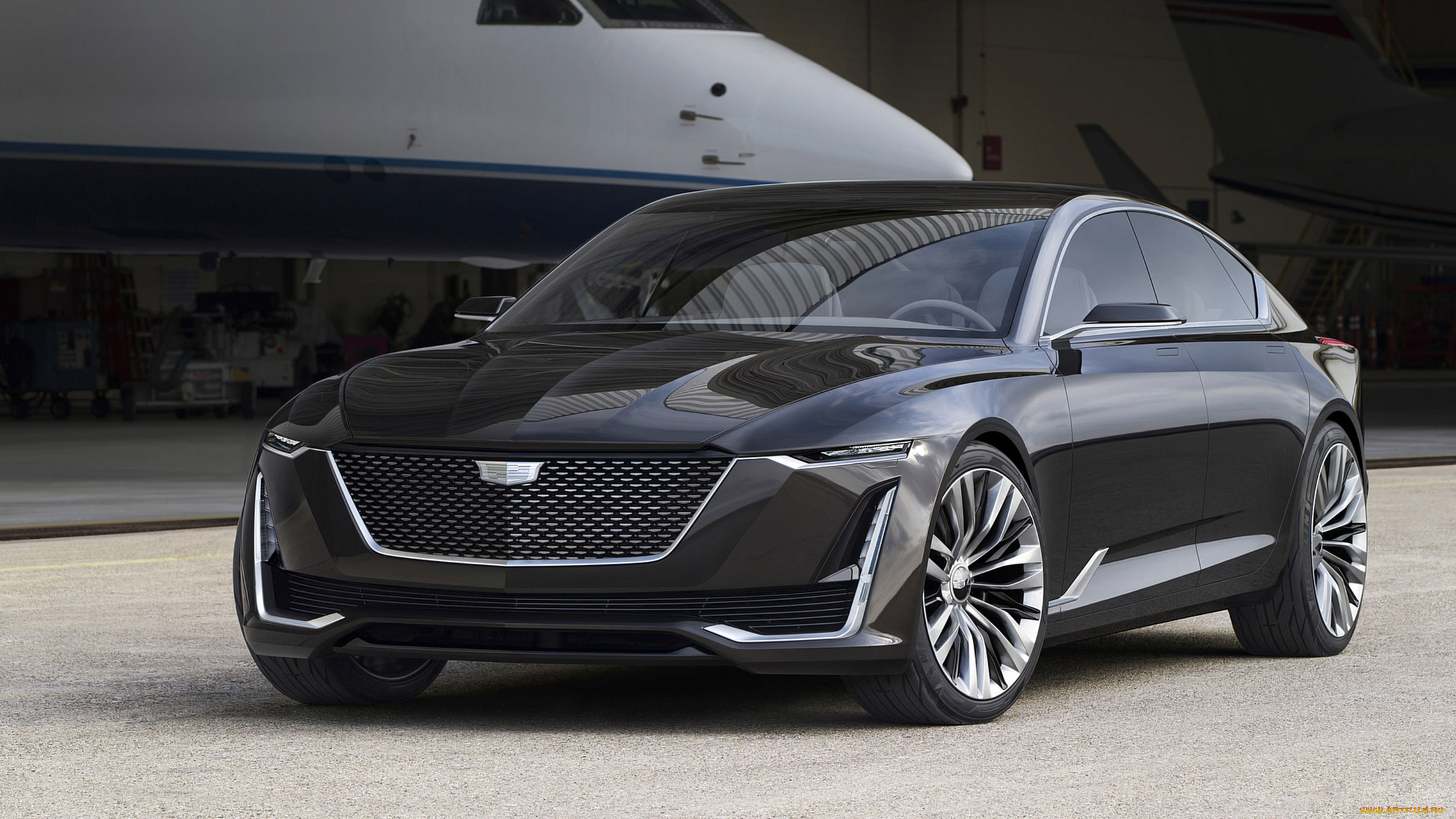 cadillac, escala, concept, 2016, автомобили, cadillac, 2016, concept, самолёт, аэродром, escala