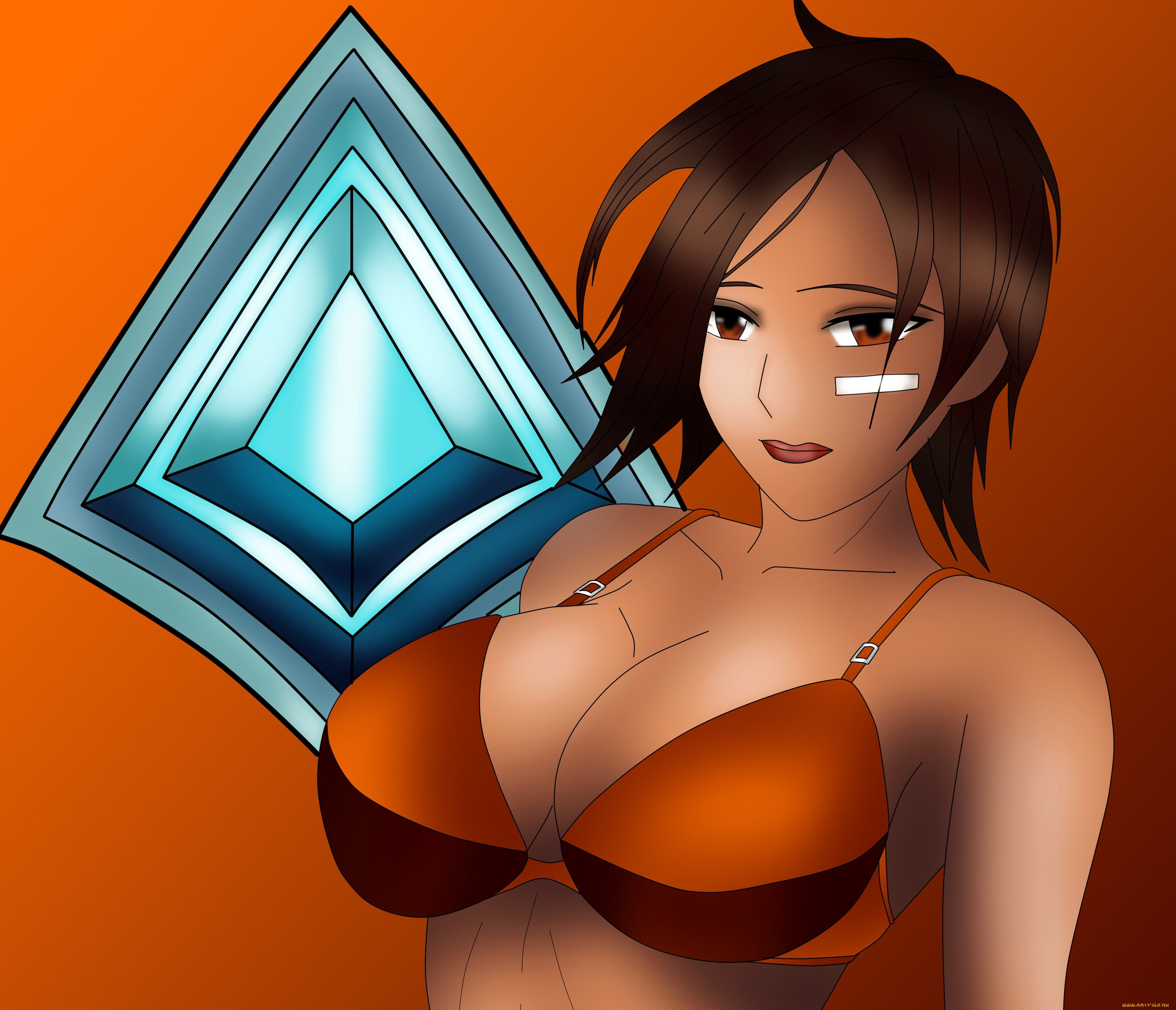 векторная, графика, девушки, , girls, фон, взгляд, девушка