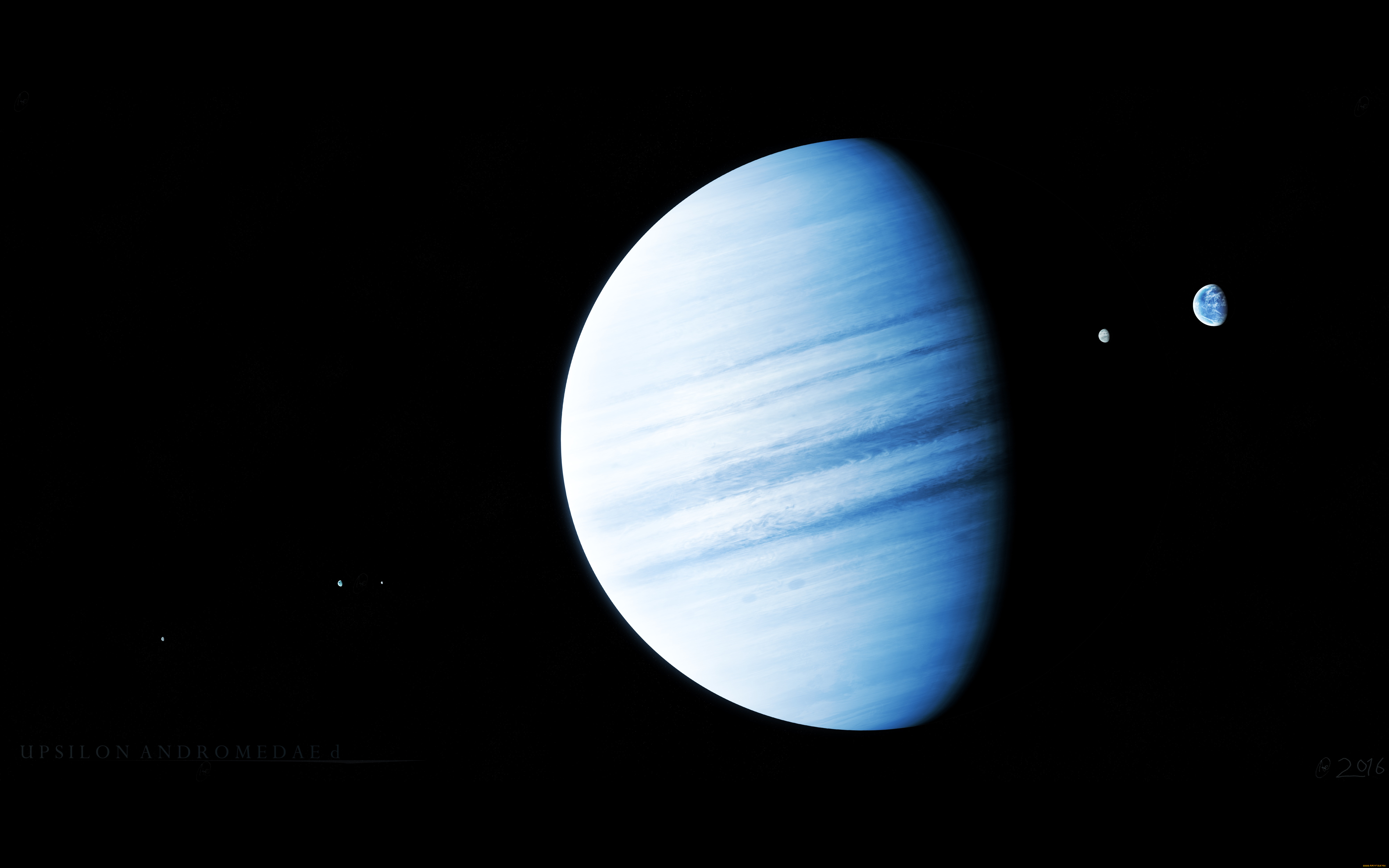 космос, арт, планеты, звезды, вселенная