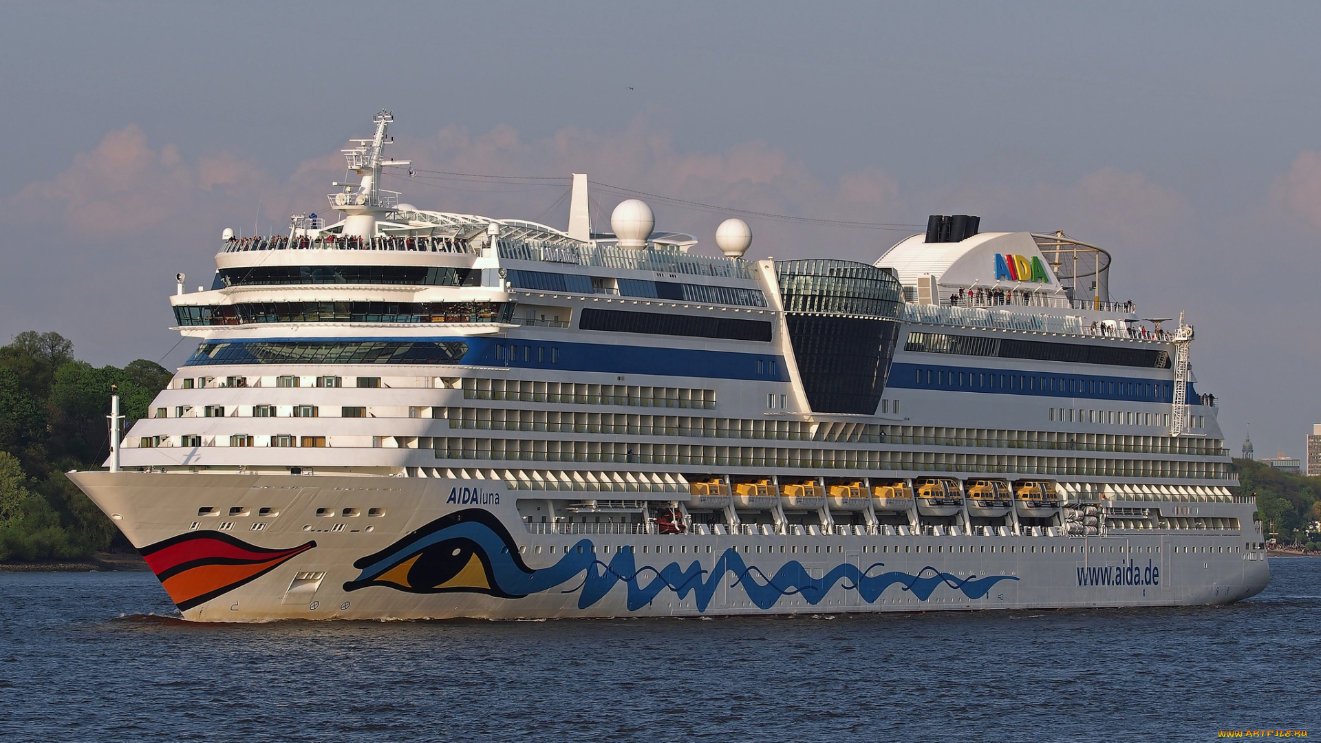 aidaluna, корабли, лайнеры, круиз, лайнер