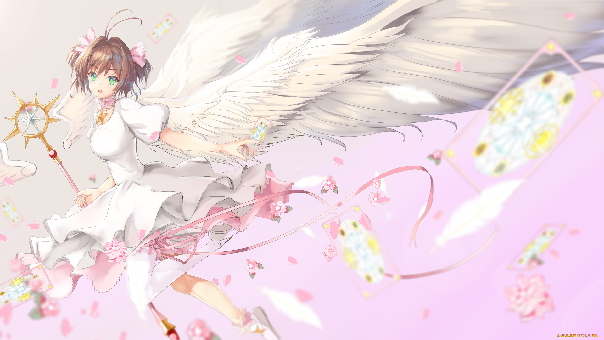 аниме, card, captor, sakura, kinomoto, sakura, card, captor