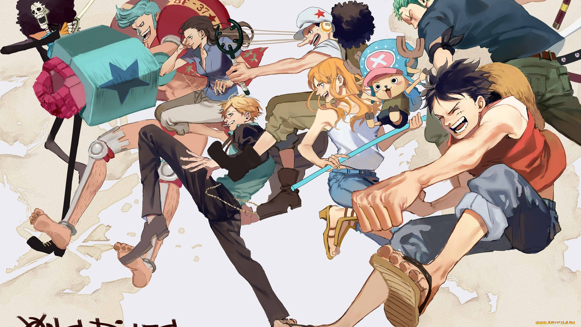 аниме, one, piece, пираты