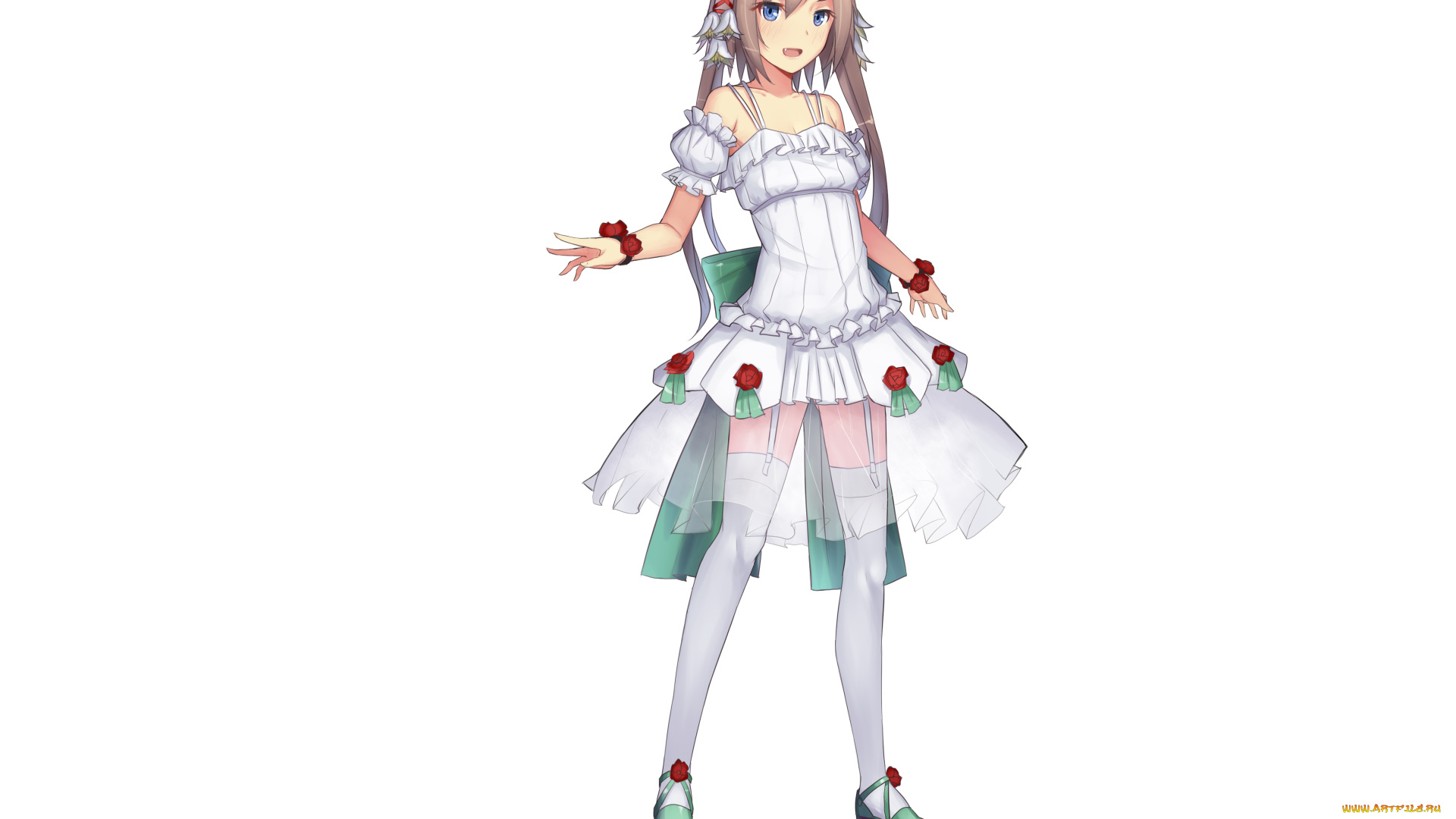 аниме, unknown, , другое, , взгляд, девушка, фон