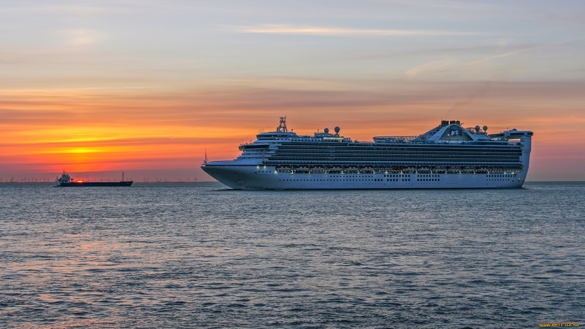 caribbean, princess, корабли, лайнеры, круиз, лайнер