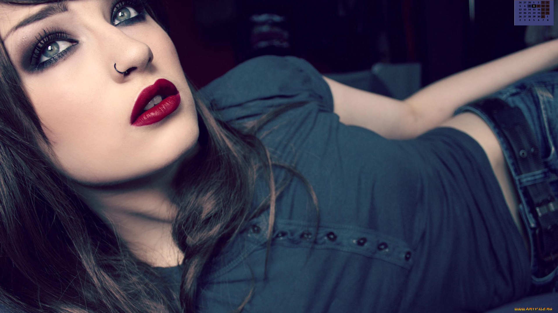 календари, девушки, взгляд, 2018