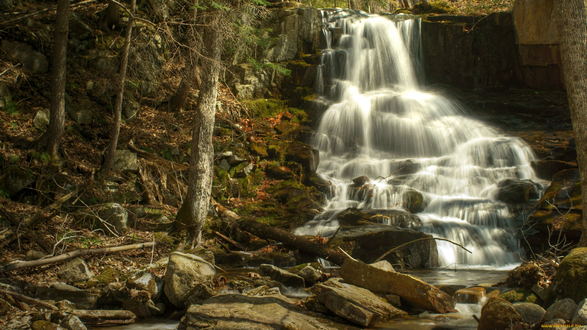 природа, водопады, простор