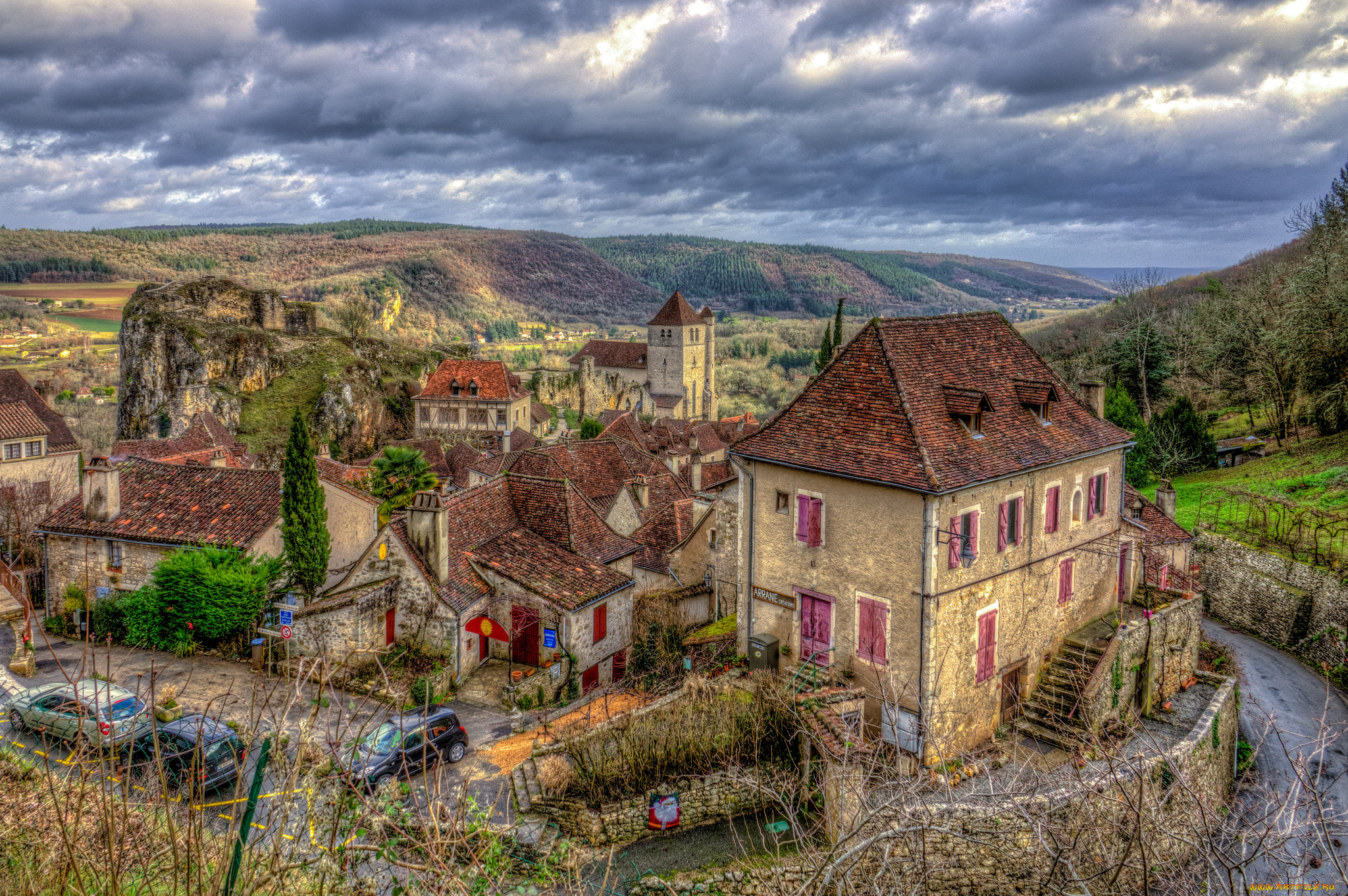 города, -, панорамы, простор