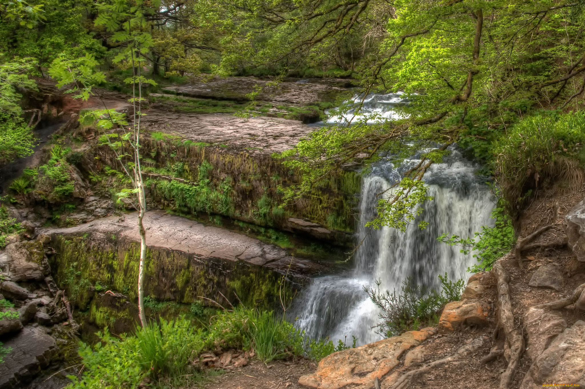природа, водопады, простор