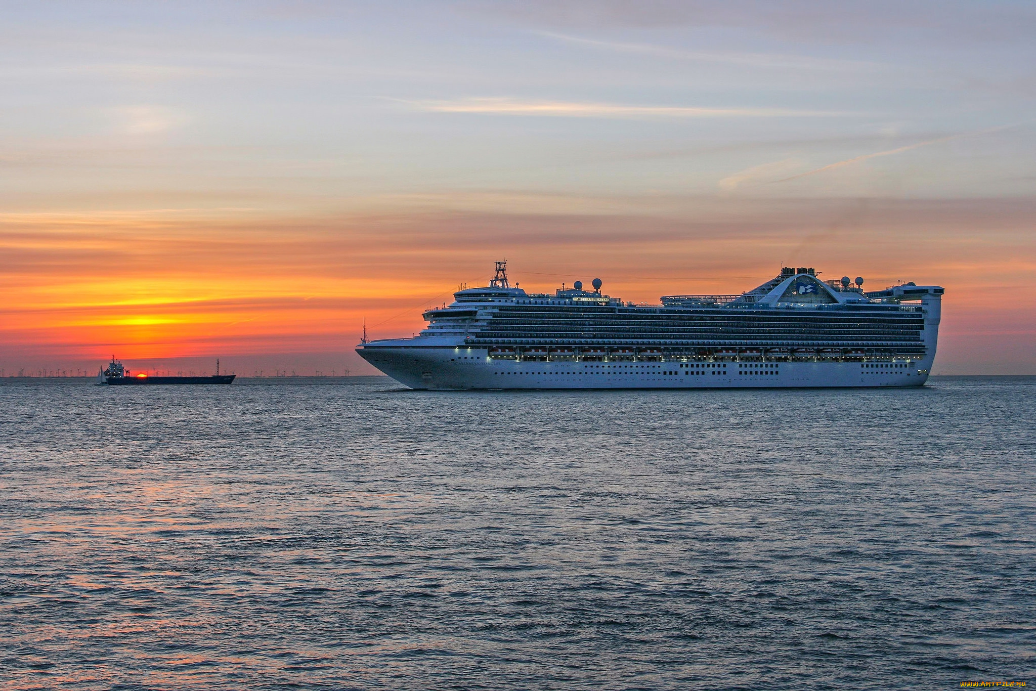 caribbean, princess, корабли, лайнеры, круиз, лайнер