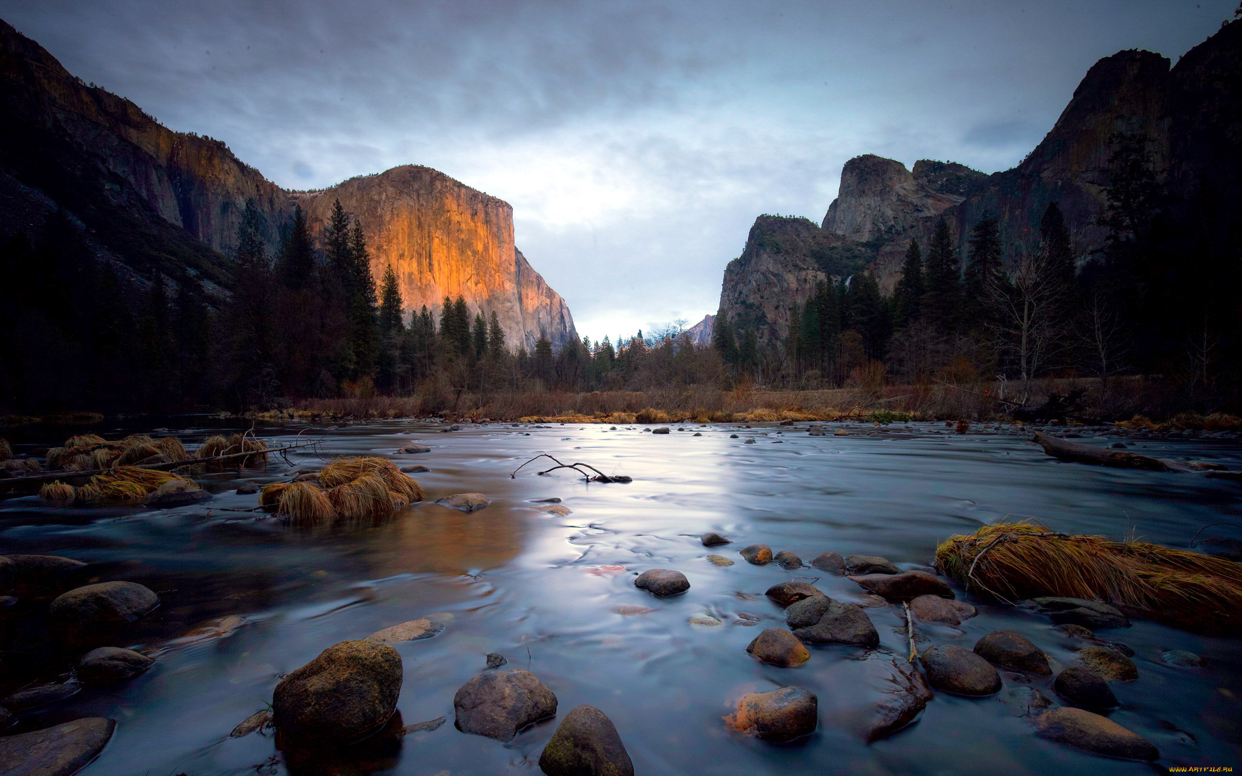 природа, реки, озера, река, горы, камни