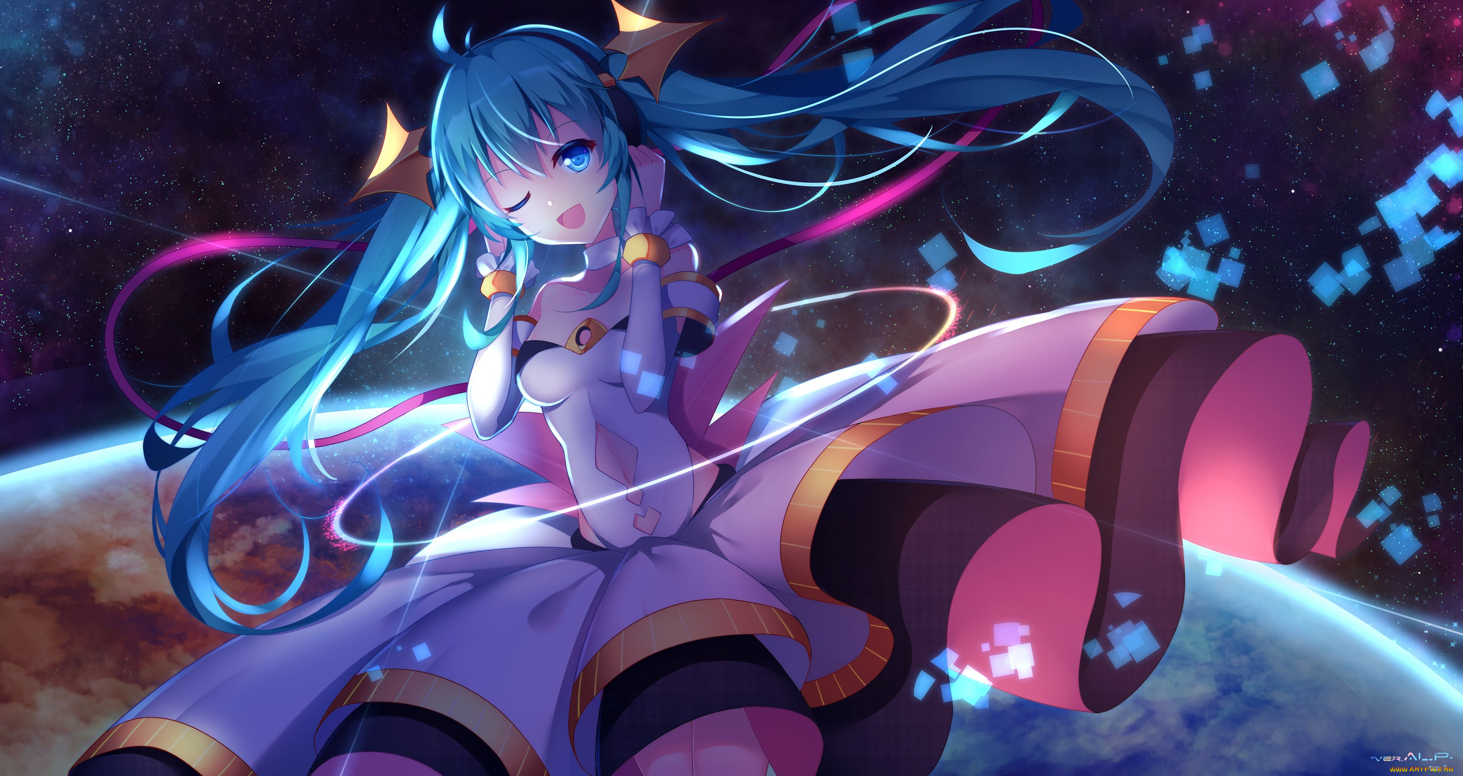 аниме, vocaloid, hatsune, miku