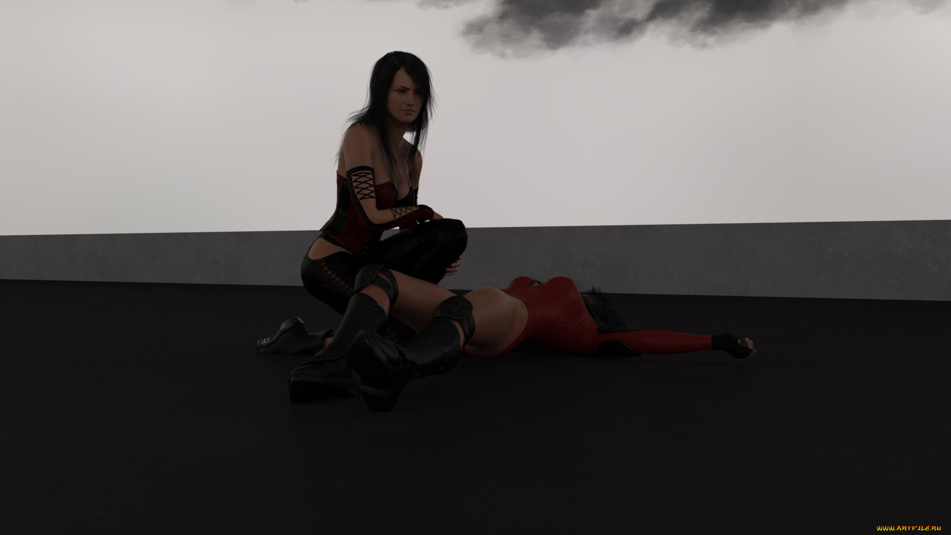 3д, графика, люди, , people, девушка, фон, взгляд