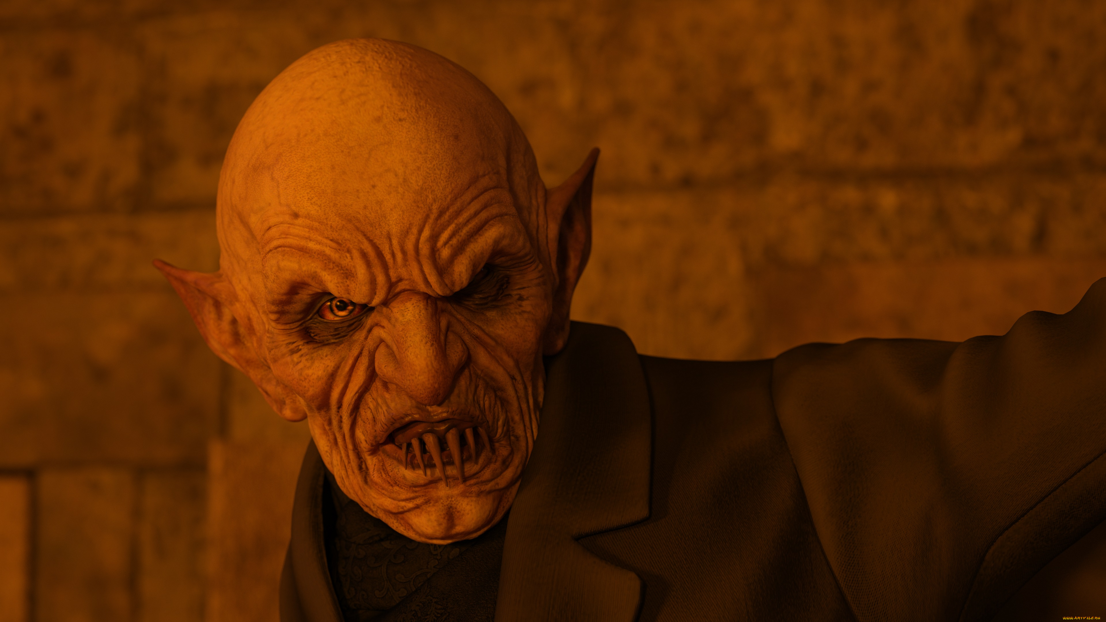 3д, графика, существа, , creatures, лицо, уши