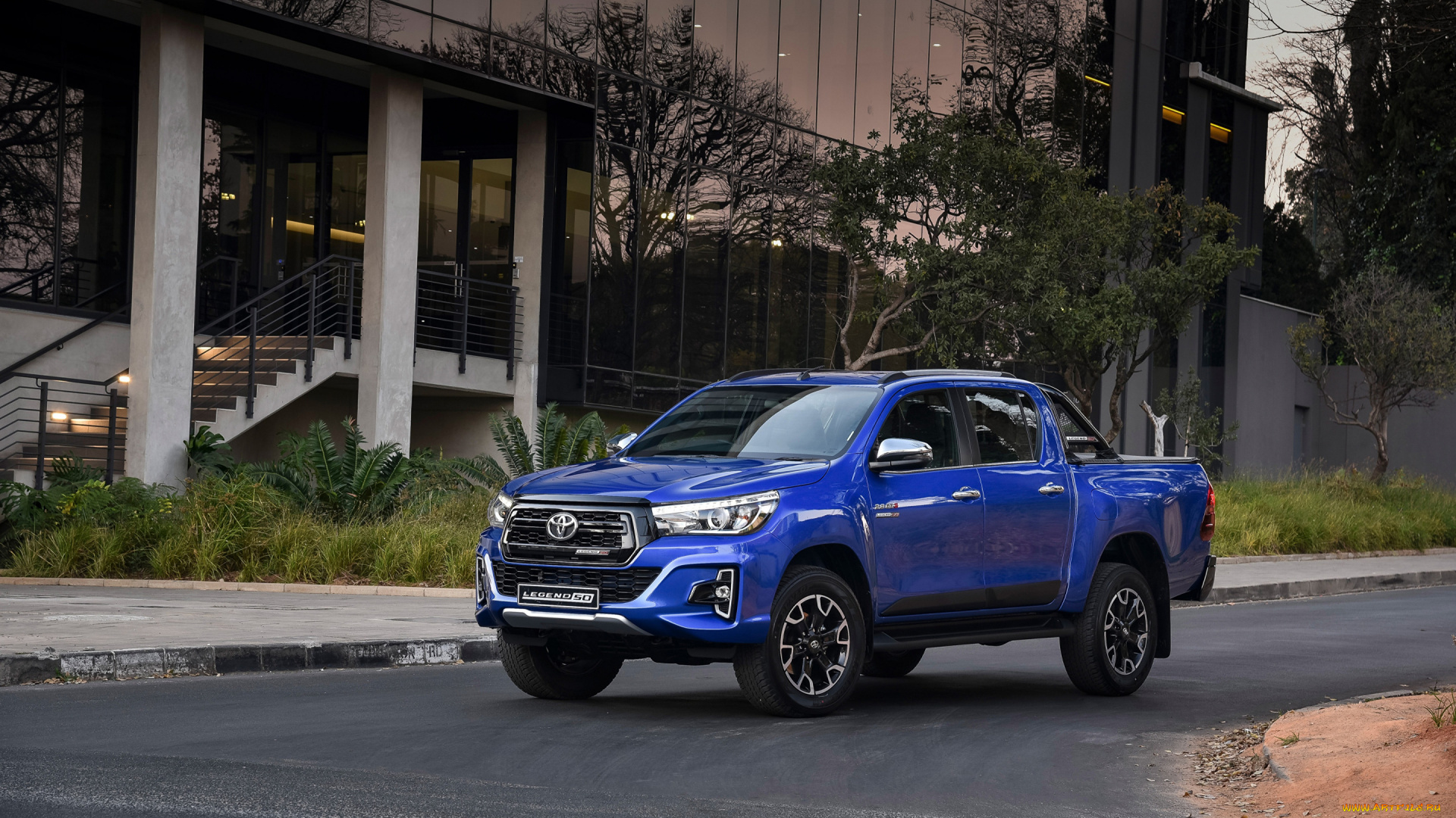 2019, toyota, hilux, legende, 50, автомобили, toyota, японские, hilux, пикап, синий, экстерьер, legende, 50, 2019