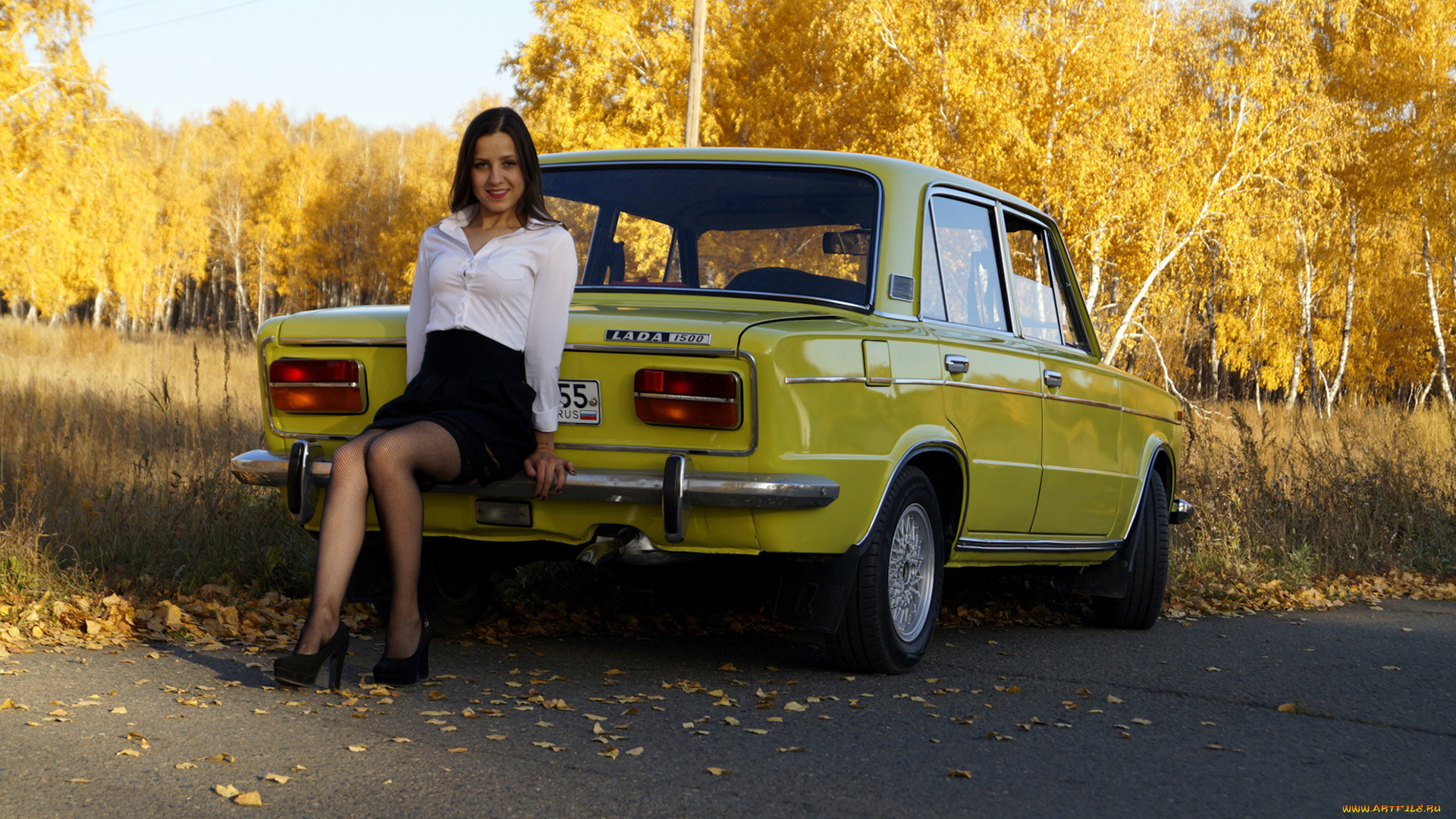 автомобили, -авто, с, девушками, lada, 2103