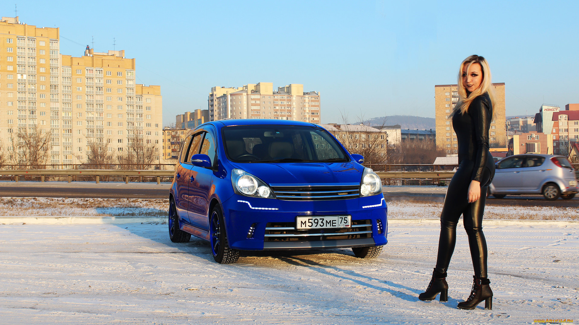 автомобили, -авто, с, девушками, nissan, note, intigriti