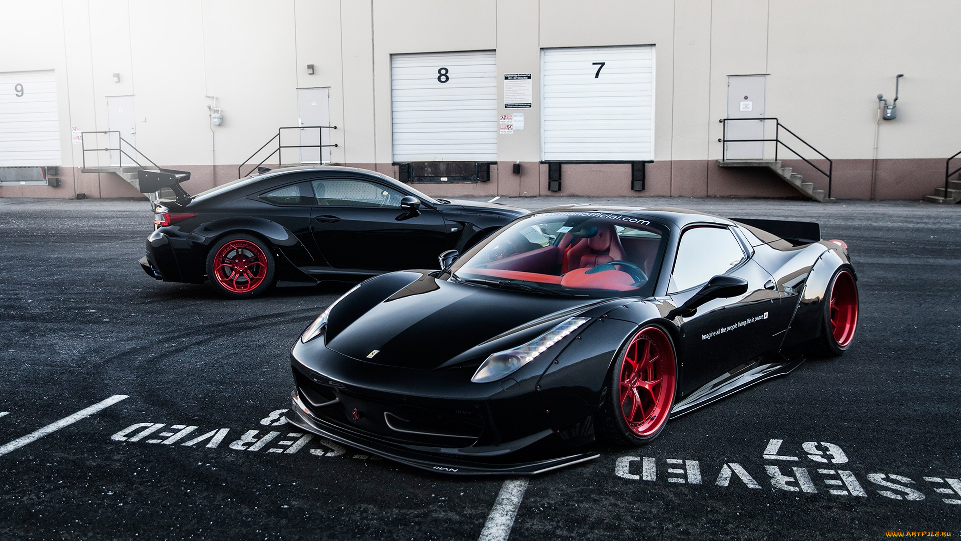 автомобили, ferrari, 458, italia, vs, lexus, rc, f