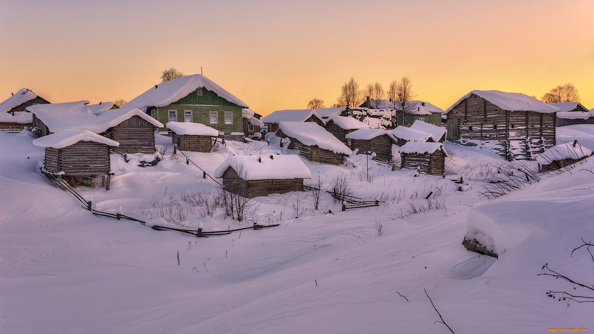 города, -, пейзажи, архангельская, область, село, койнас