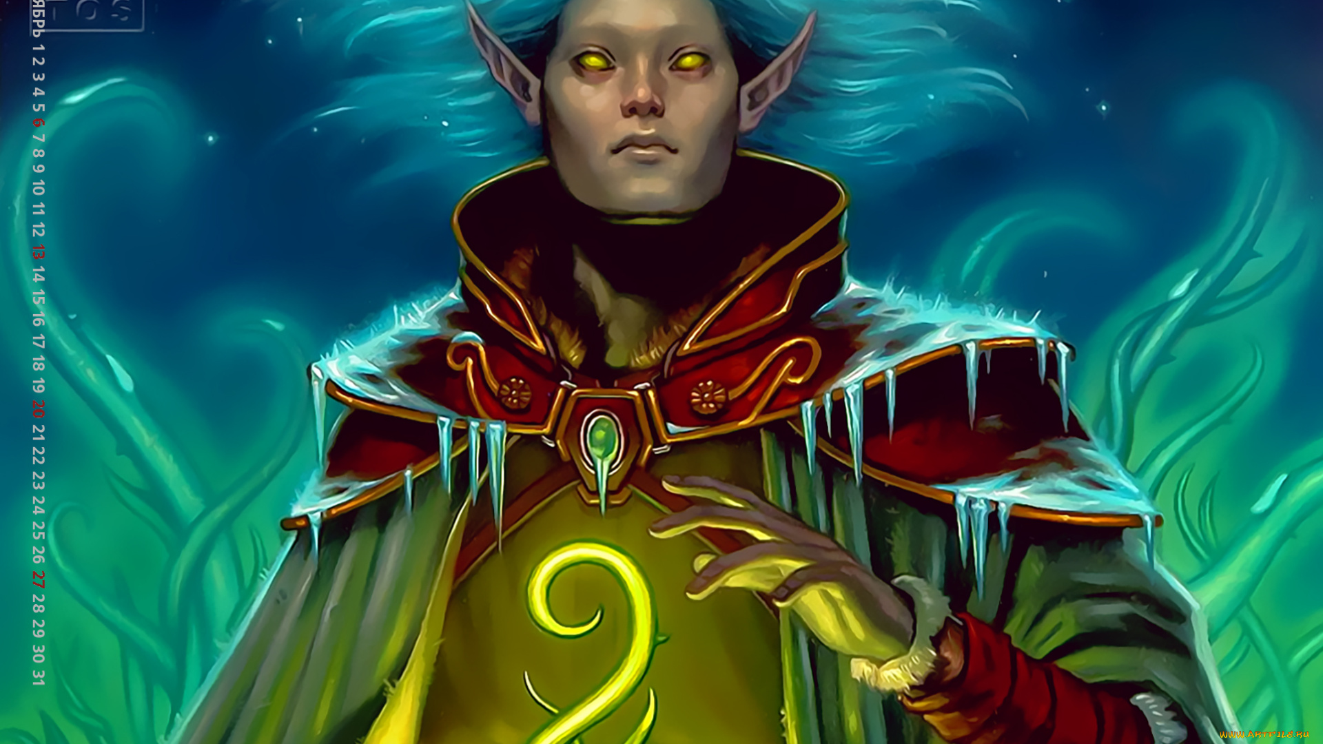 календари, фэнтези, существо, calendar, 2019