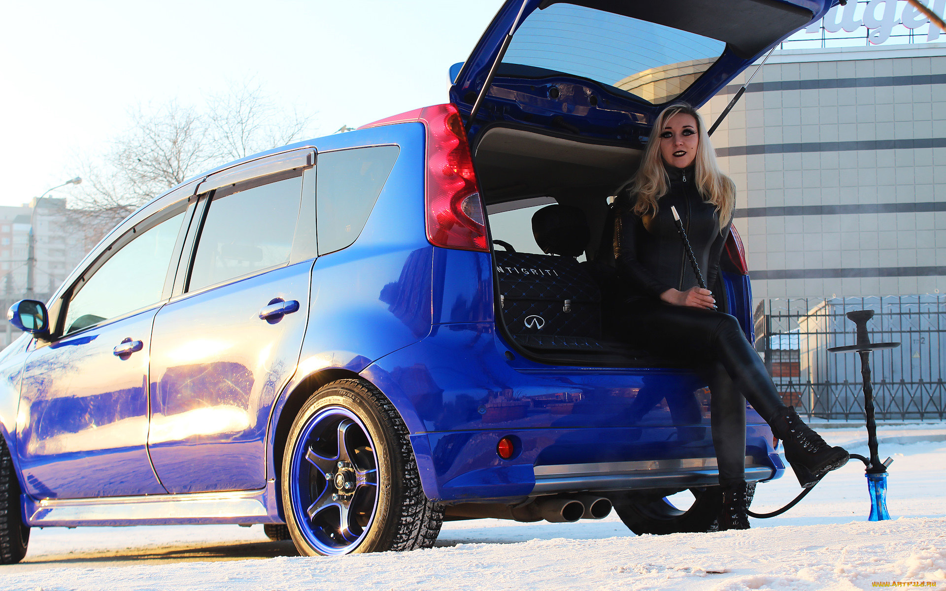 автомобили, -авто, с, девушками, nissan, note, intigriti