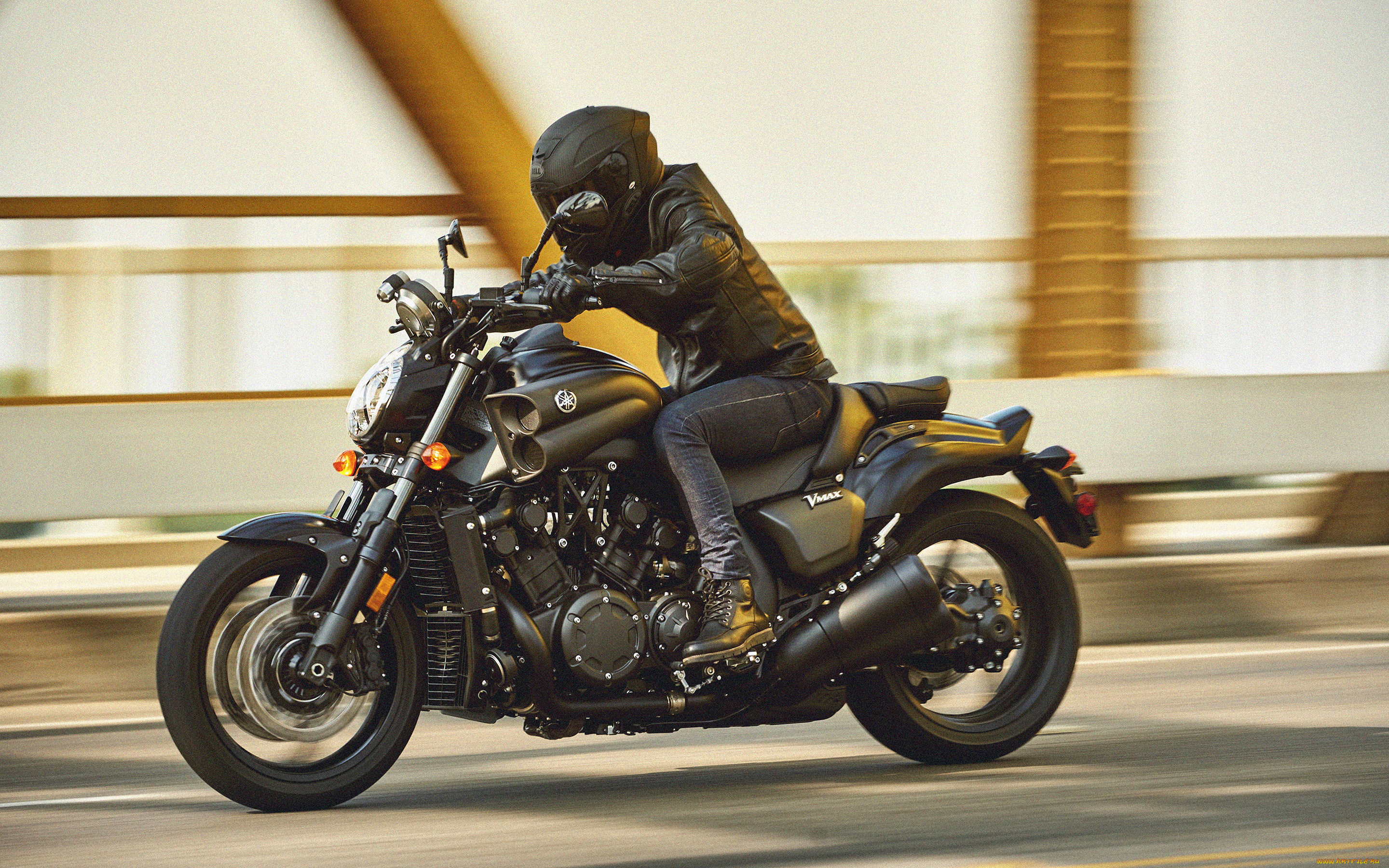2020, yamaha, vmax, мотоциклы, yamaha, гонщик, на, байке, размытые, движения, супербайк, 2020, года, дорога, vmax