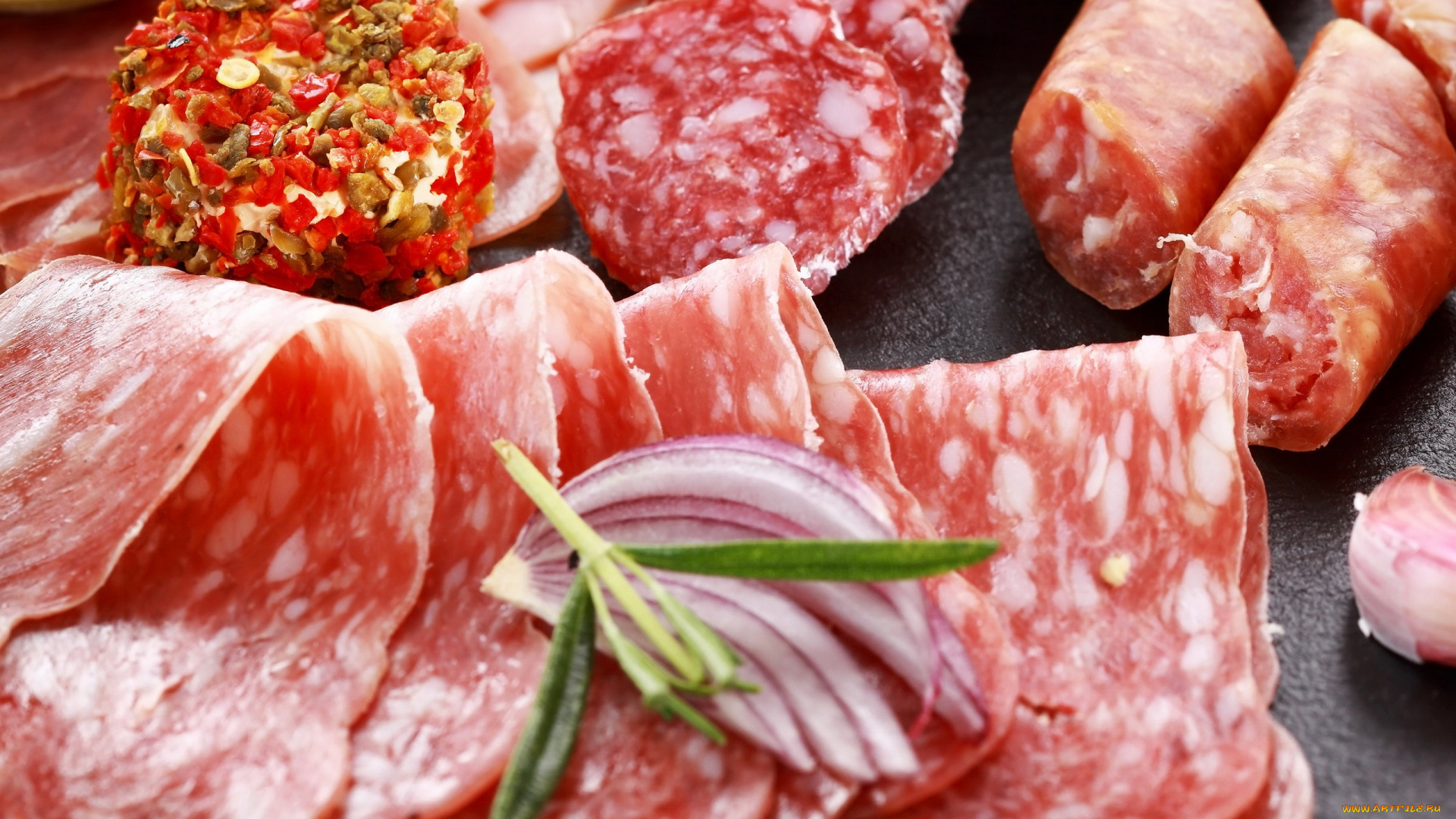 еда, колбасные, изделия, салями, колбаса, нарезка