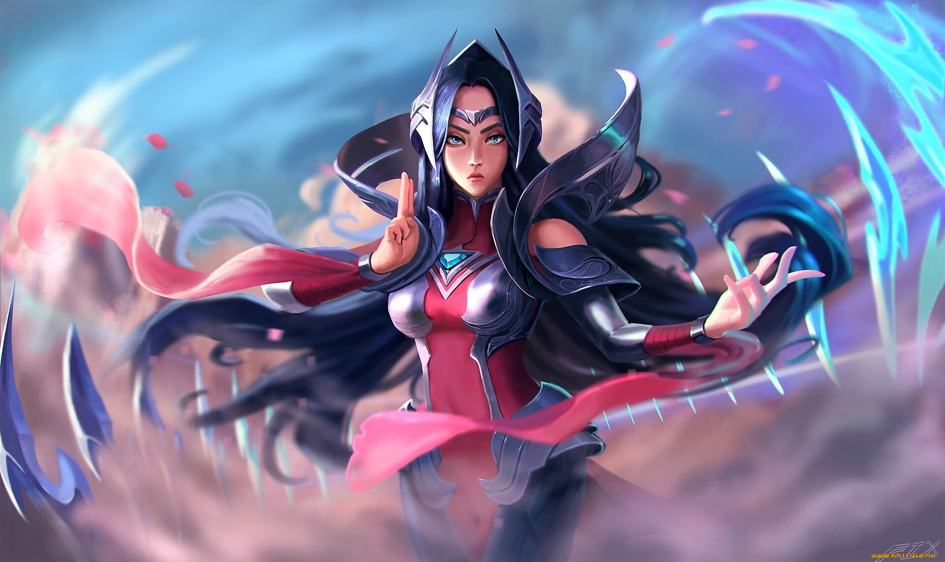 видео, игры, league, of, legends, магия, жест, irelia