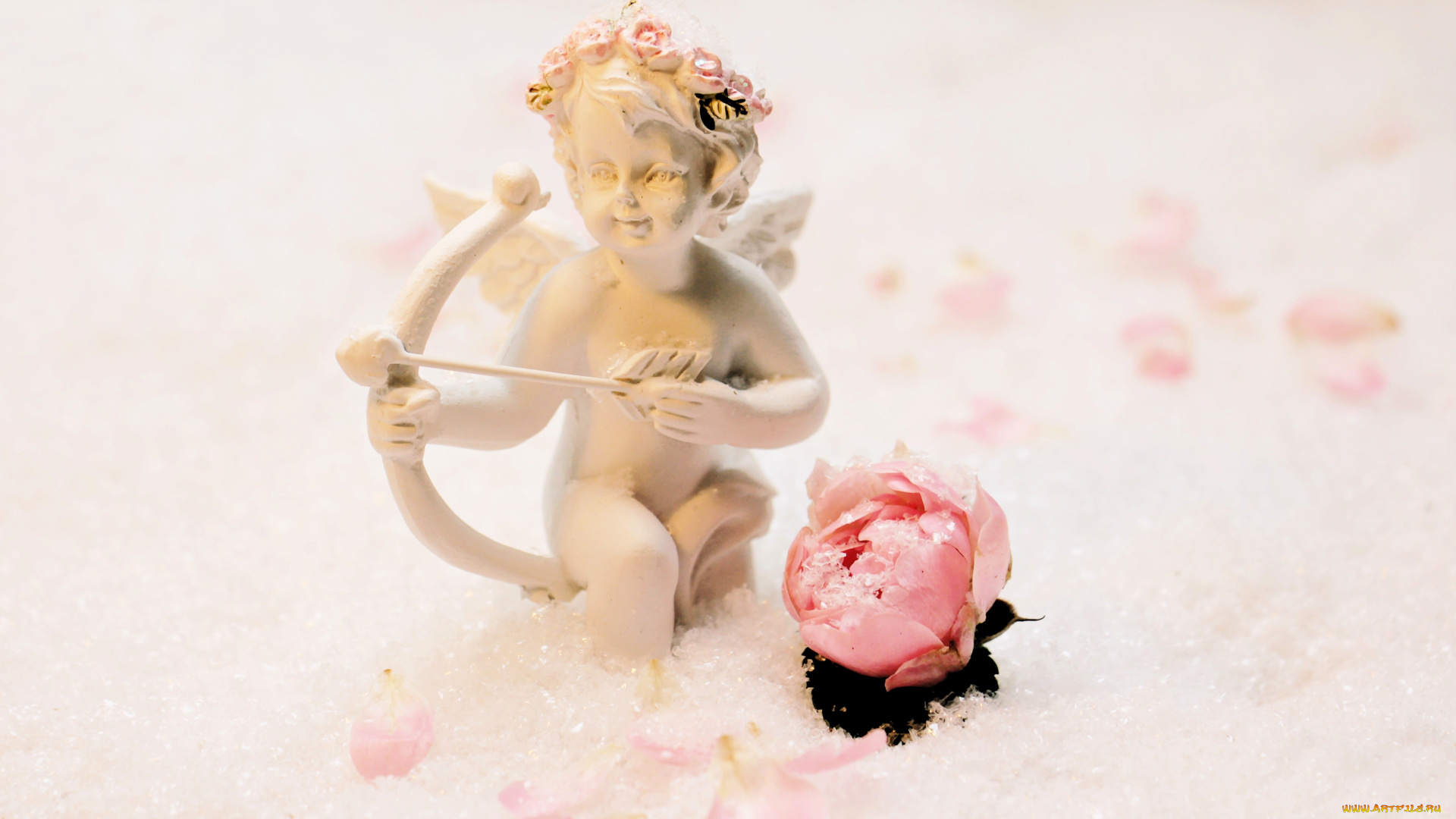 разное, сувениры, купидон, фигурка, цветок