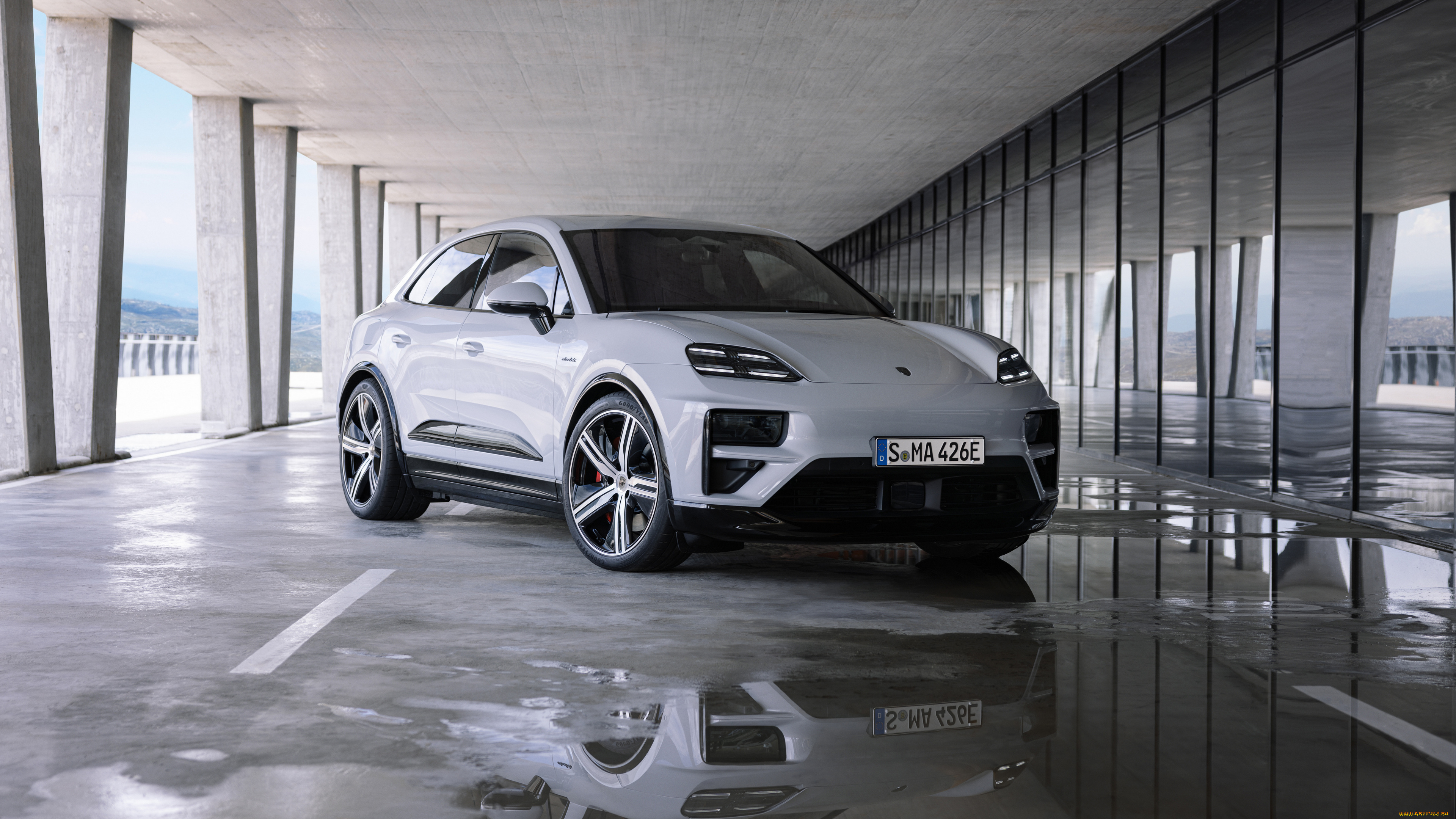 porsche, macan, turbo, 2024, автомобили, porsche, macan, turbo, 2024, пoршe, бeлый