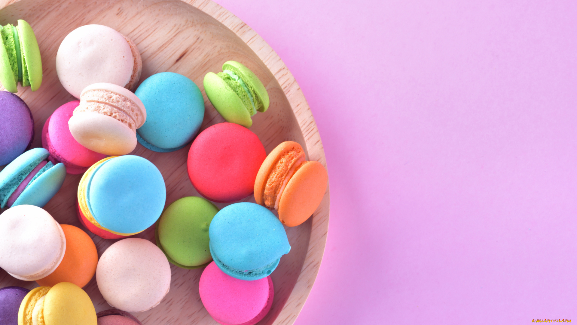 еда, макаруны, лакомство, ассорти