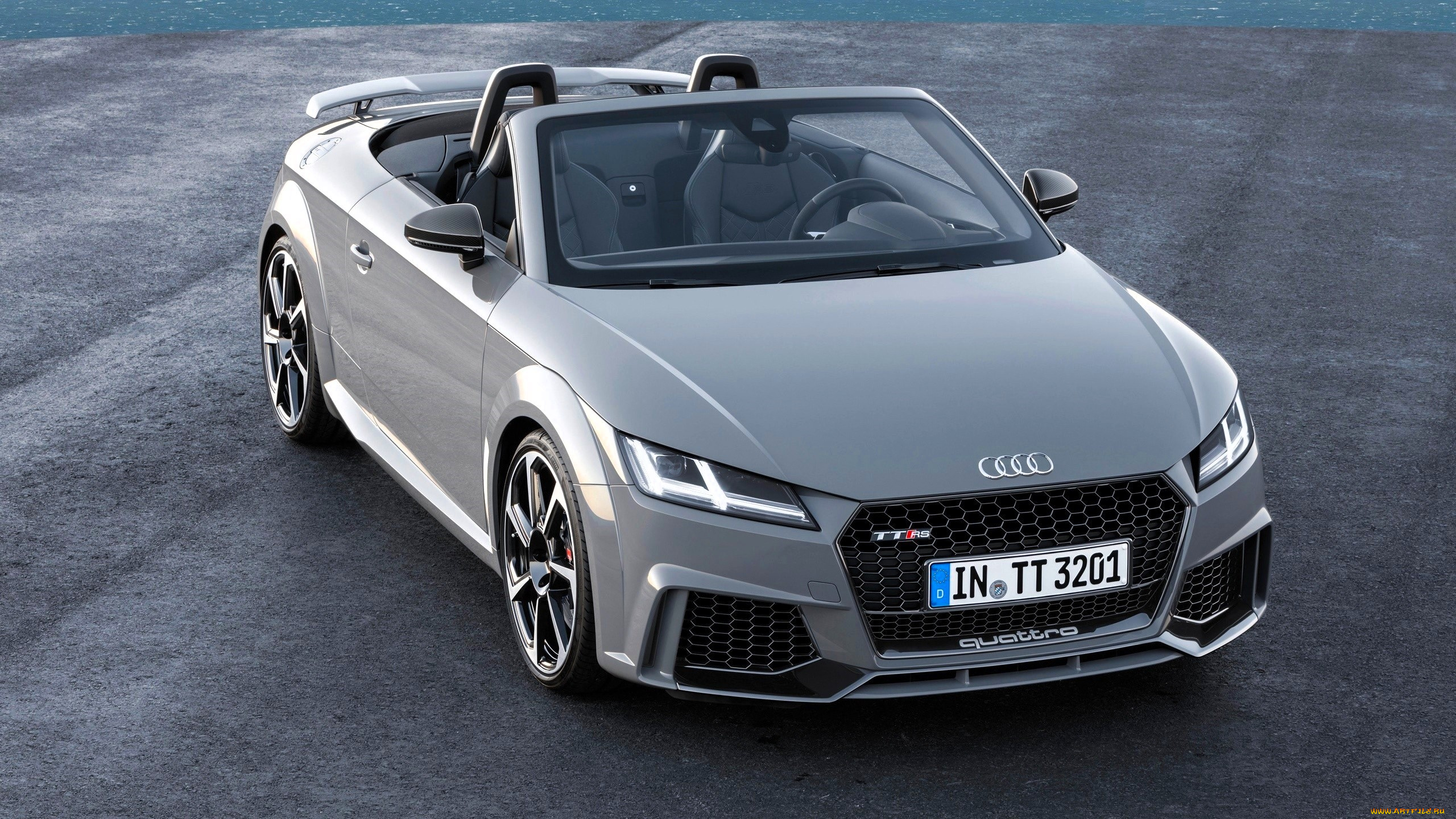 audi, tt, rs, roadster, автомобили, audi, серебристый, кабриолет, площадка