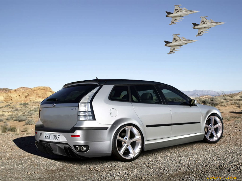 saab, автомобили, виртуальный, тюнинг