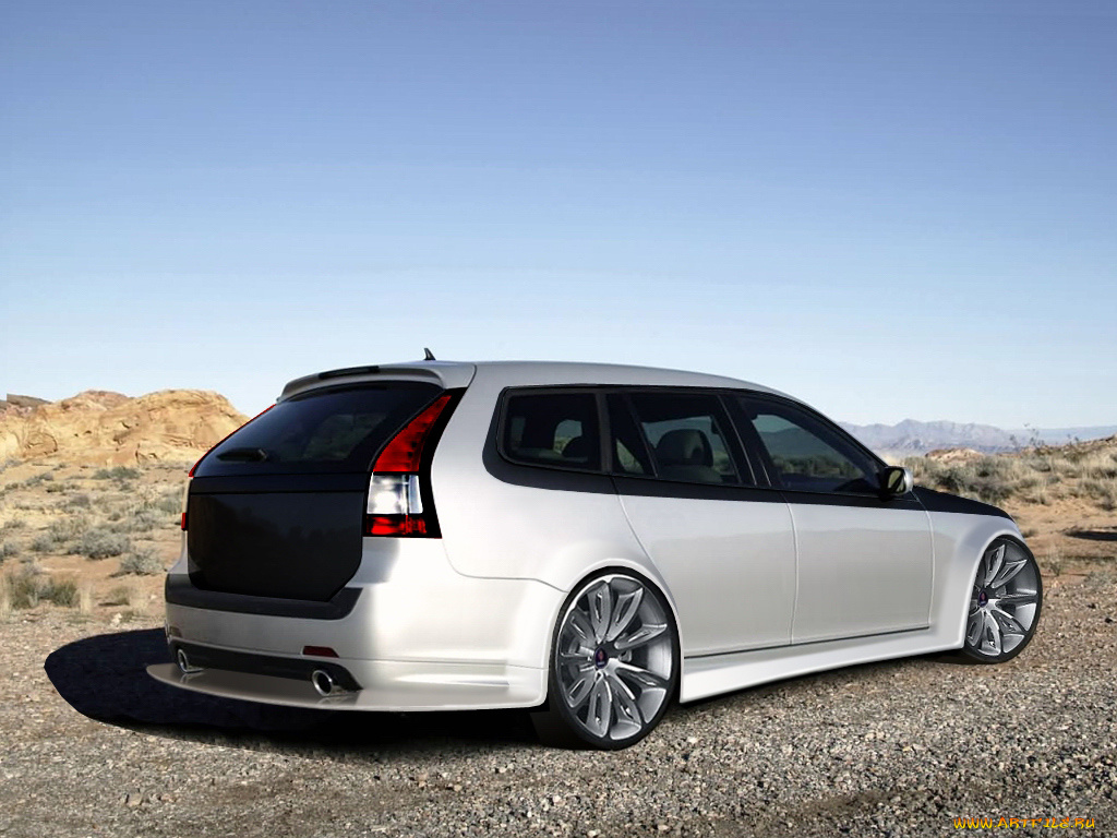 saab, автомобили, виртуальный, тюнинг